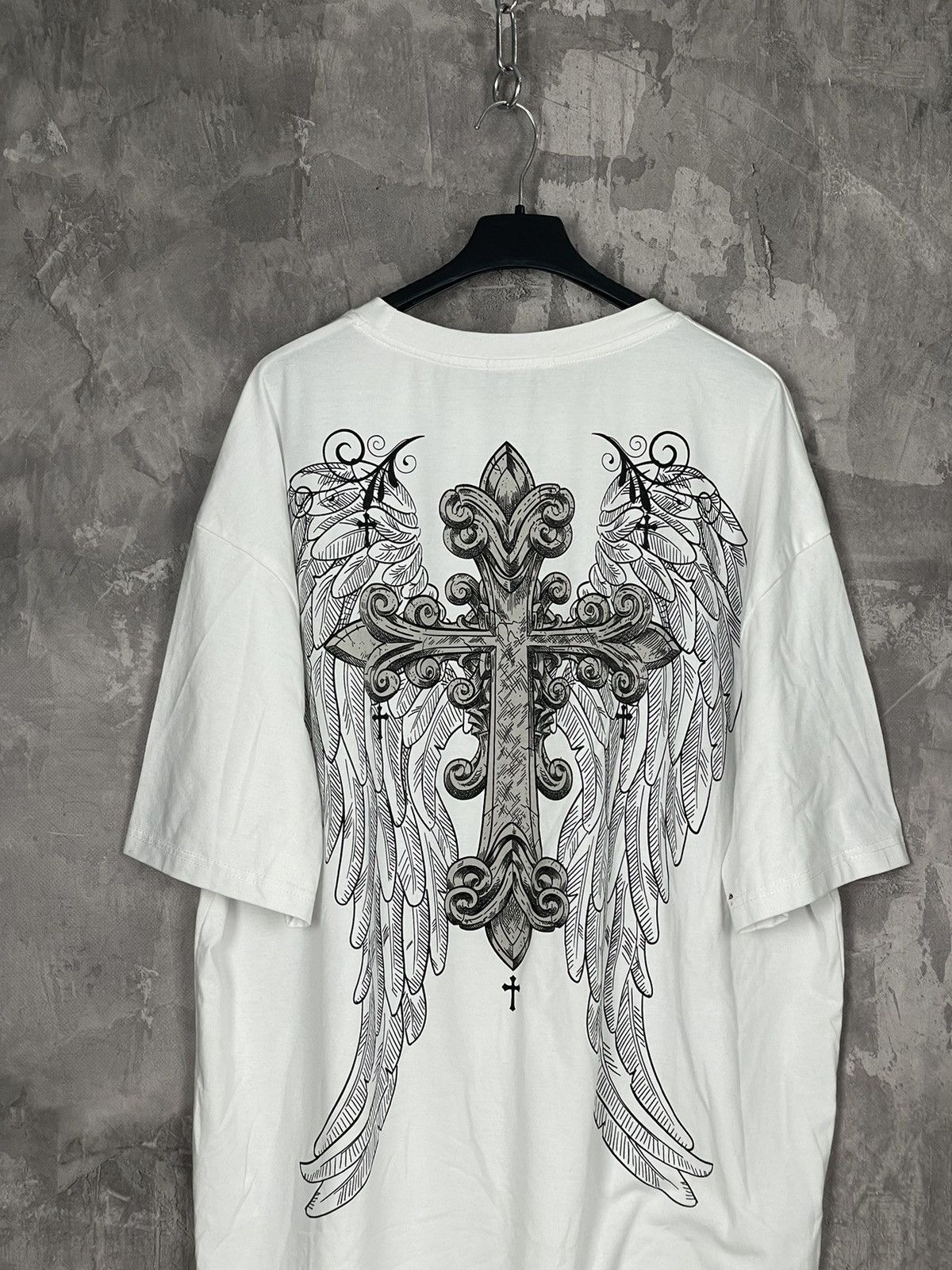 Affliction × Vintage Y2K Tapout Cross Logo Affliction Style Hype T Shirt Tee Size US XXL / EU 58 / 5 - 2 Thumbnail