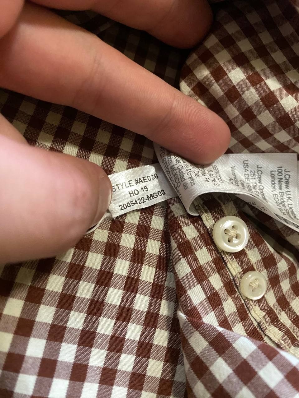 J. Crew Button Down Shirt Secret Wash Stretch slim Fit plaid