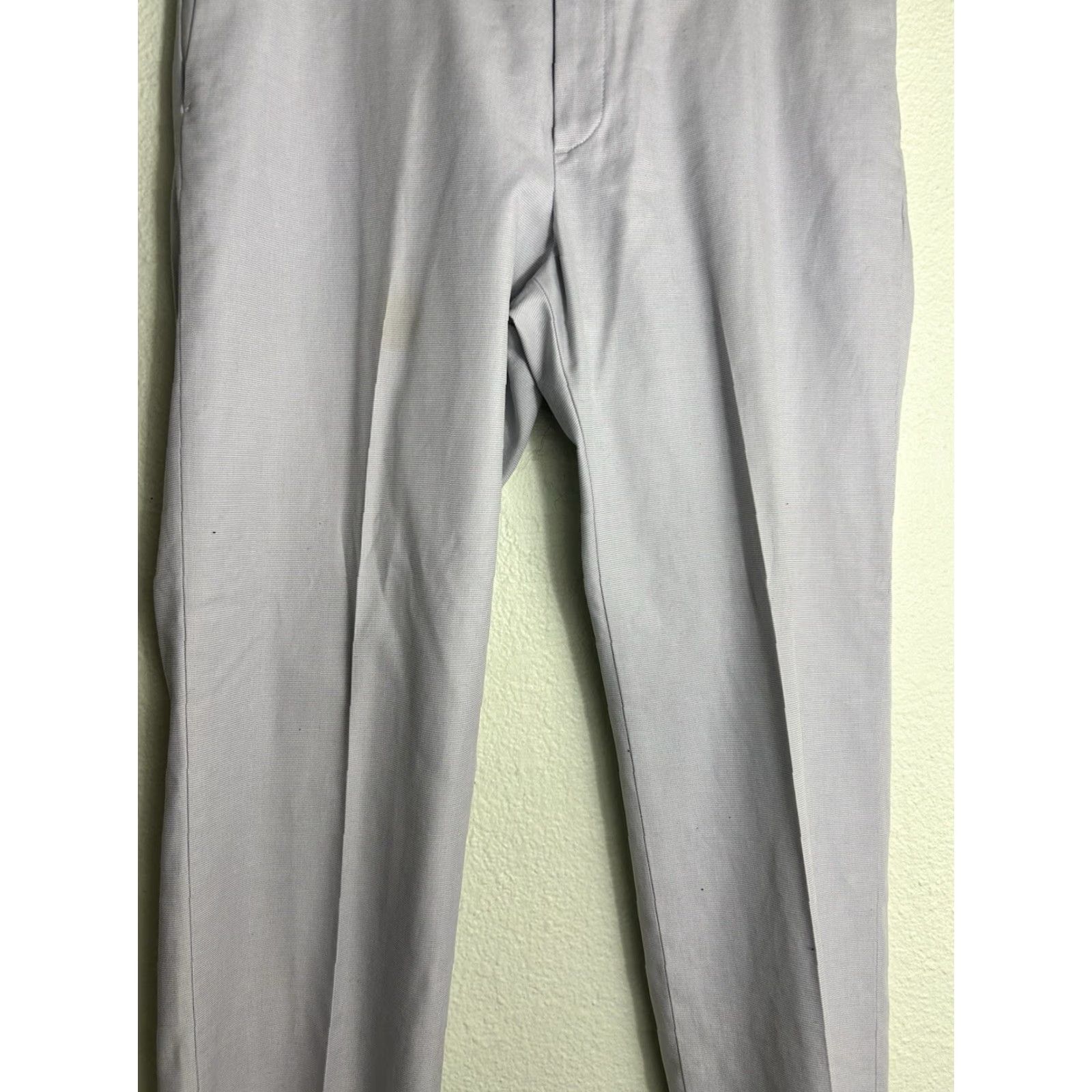 Banana Republic Banana Republic Dress Pants Men Slim Grey Flat Front 32x30 Modern Modern Slim Fit Casual Collegiate City Preppy Mens Size US 32 / EU 48 - 3 Thumbnail