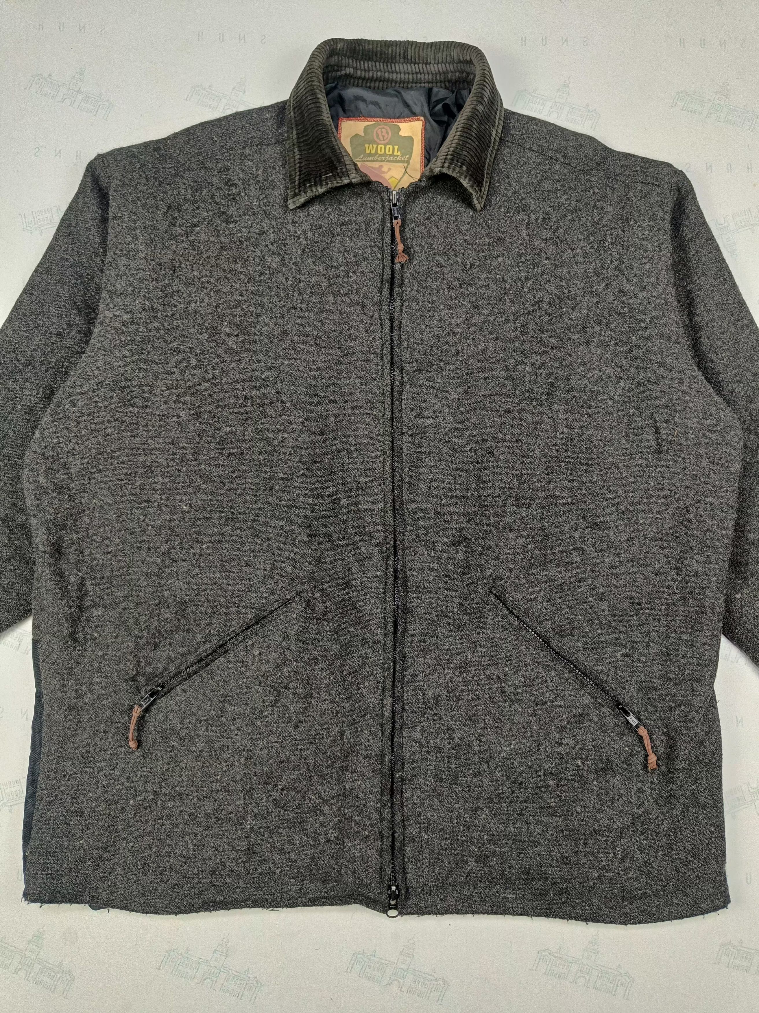 Lumberjack Vintage LUMBERJACK Brands Wool Jacket Size US XL / EU 56 / 4 - 2 Thumbnail