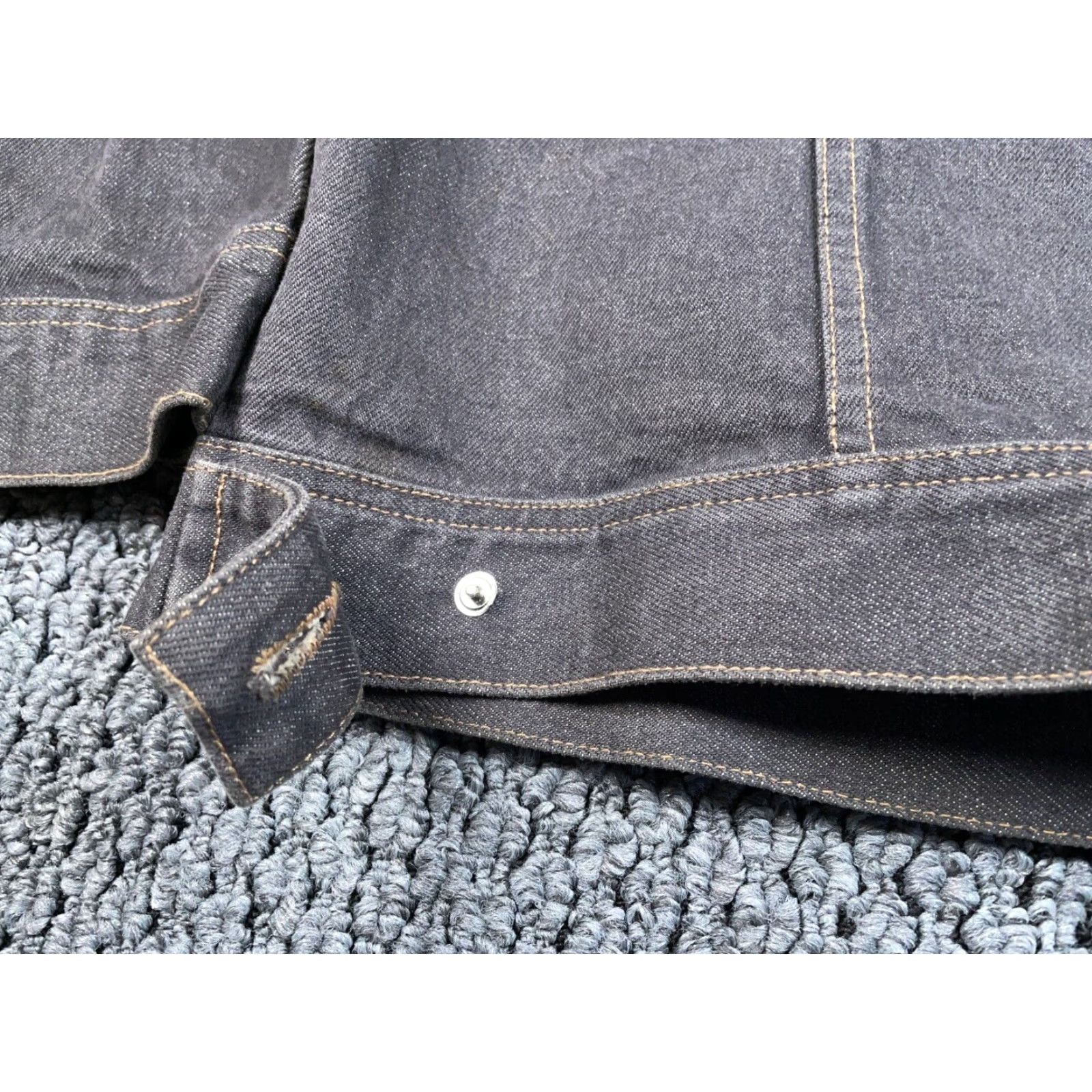 Phat Farm VINTAGE Phat Farm Jean Jacket Men's 2XL Gray Denim Streetwear Hip Hop Retro Size US 39 - 6 Thumbnail