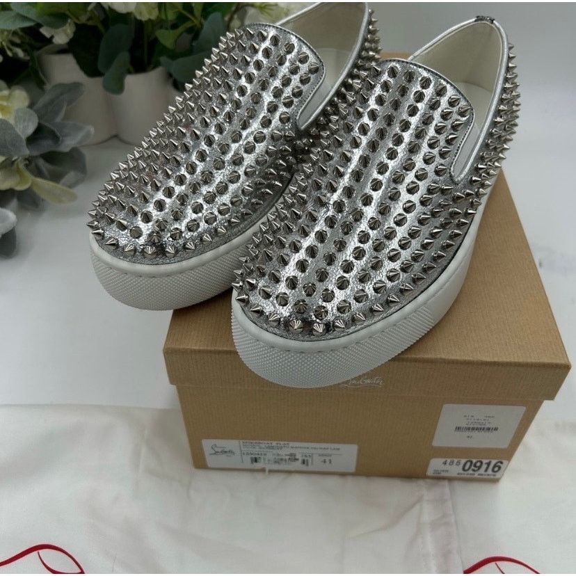 Christian Louboutin Christian Louboutin spike boat, leather sneakers size 41 Size US 8 / EU 41 - 2 Thumbnail
