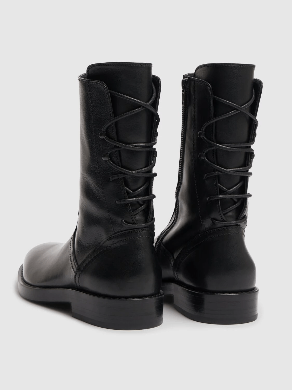 Ann Demeulemeester DEMEULEMEESTER Heiko Black Leather Ankle Boots Size US 6 / EU 39 - 3 Thumbnail