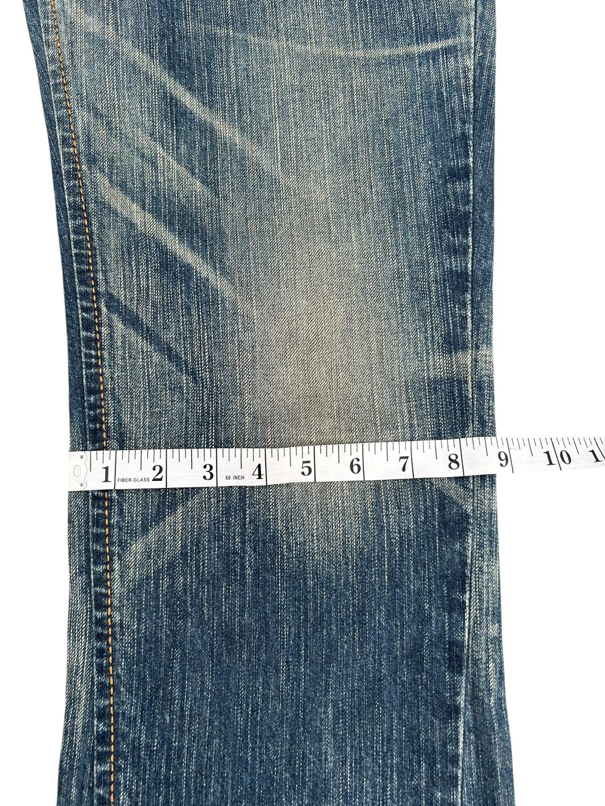 Kapital FLARE EDWIN XVS NAVAJO HIPPIES STYLE FADED & RUSTY DENIM Size US 33 - 19 Thumbnail