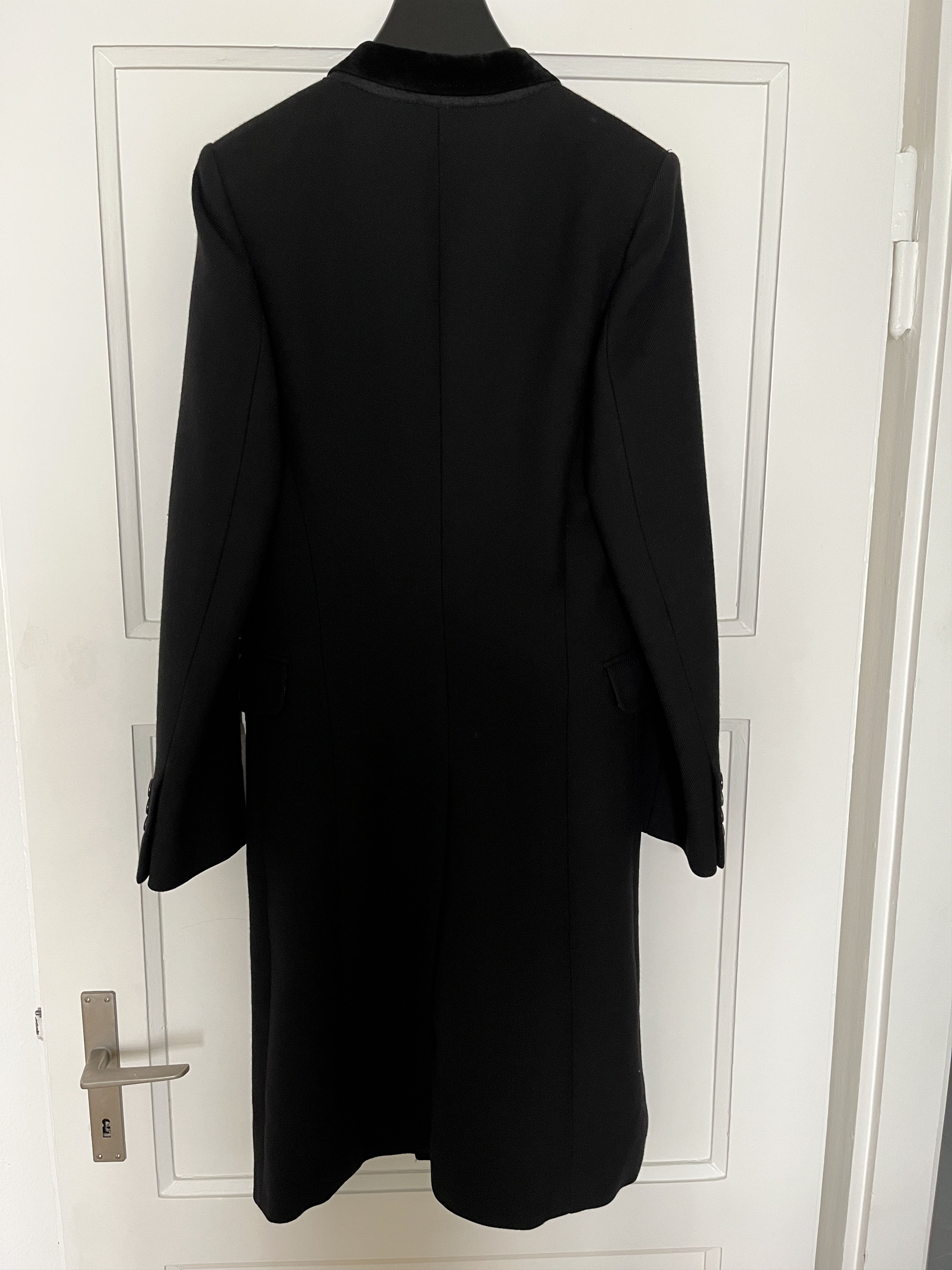 Hedi Slimane × Saint Laurent Paris SLP FW16 VELVET COLLAR COAT with Leopard Lining Size US S / EU 44-46 / 1 - 3 Thumbnail