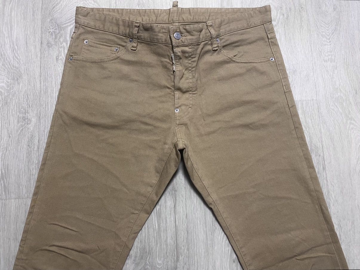 Dsquared2 Dsquared2 Sand Straight Fit Metal Tab Cotton Jeans Denim Size US 38 / EU 54 - 6 Thumbnail