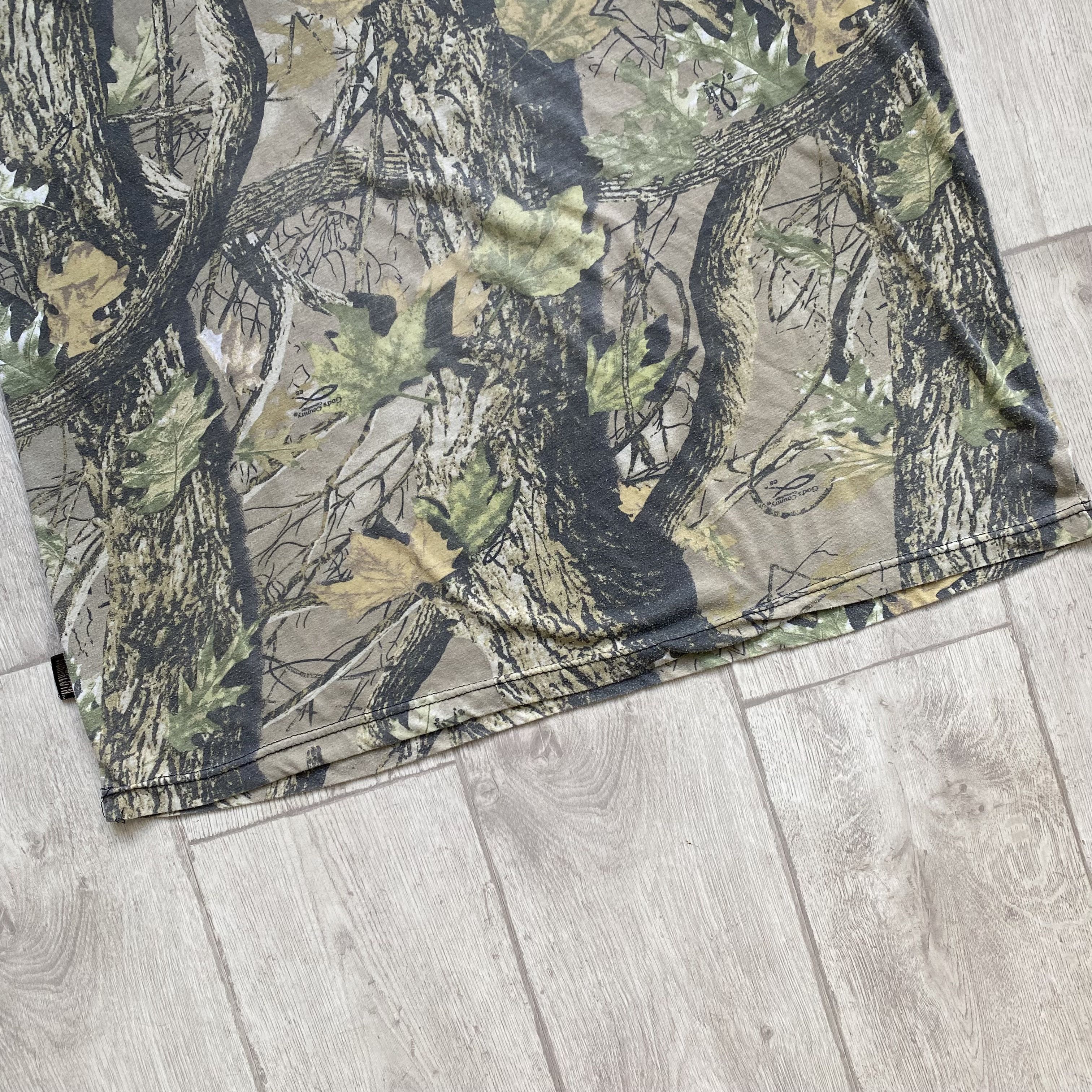 Realtree 🍂 Vintage Moosy Oaks Camo Real tree Distressed Tee Size US XXL / EU 58 / 5 - 2 Thumbnail