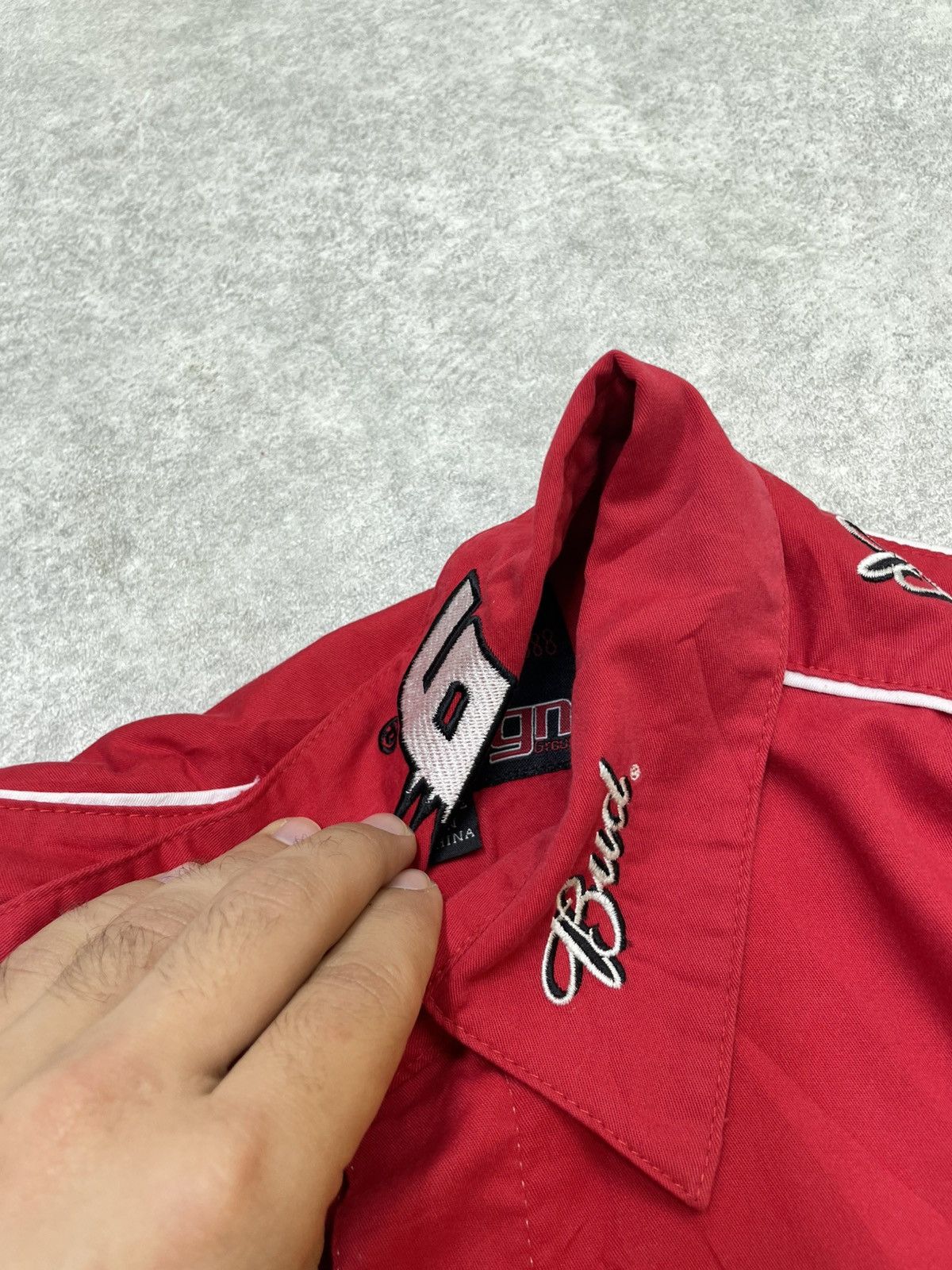 Ferrari × Jeff Hamilton × NASCAR Jeff Hamilton Budweiser Racing Jacket — Bold NASCAR Style Size US L / EU 52-54 / 3 - 8 Thumbnail