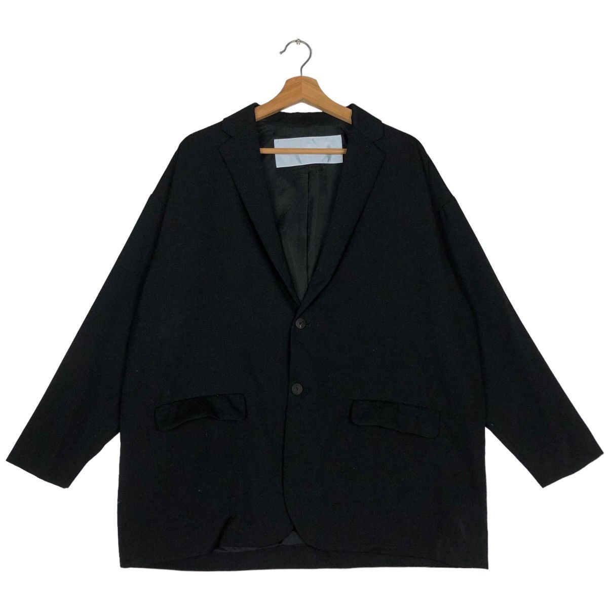 Dulcamara Japan 🔥Vintage Rich Black Long Jacket Dulcamara Double Breast Size US M / EU 48-50 / 2 - 1 Thumbnail