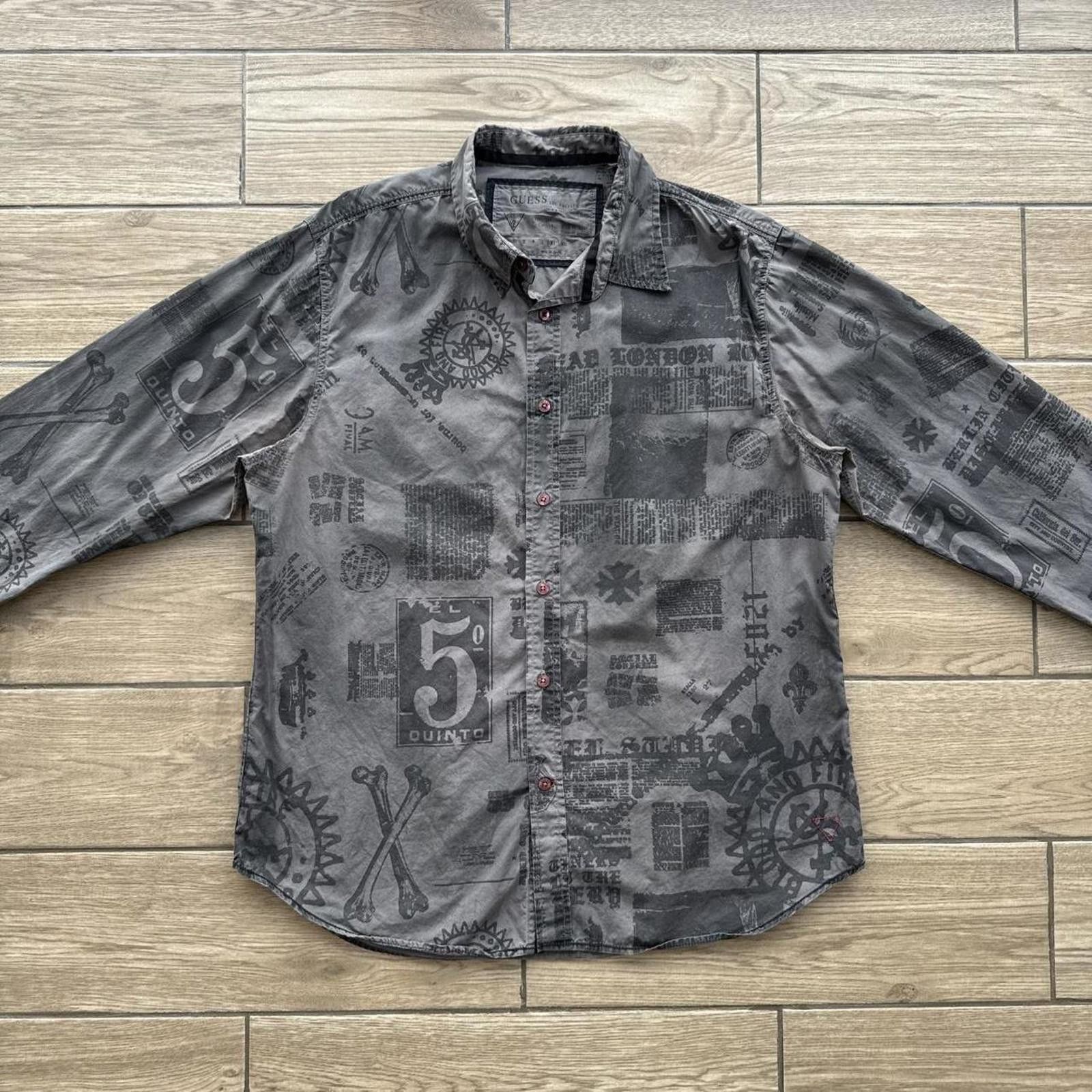 Guess Y2K Guess Holographic All Over print Button Up shirt Size US XL / EU 56 / 4 - 2 Thumbnail