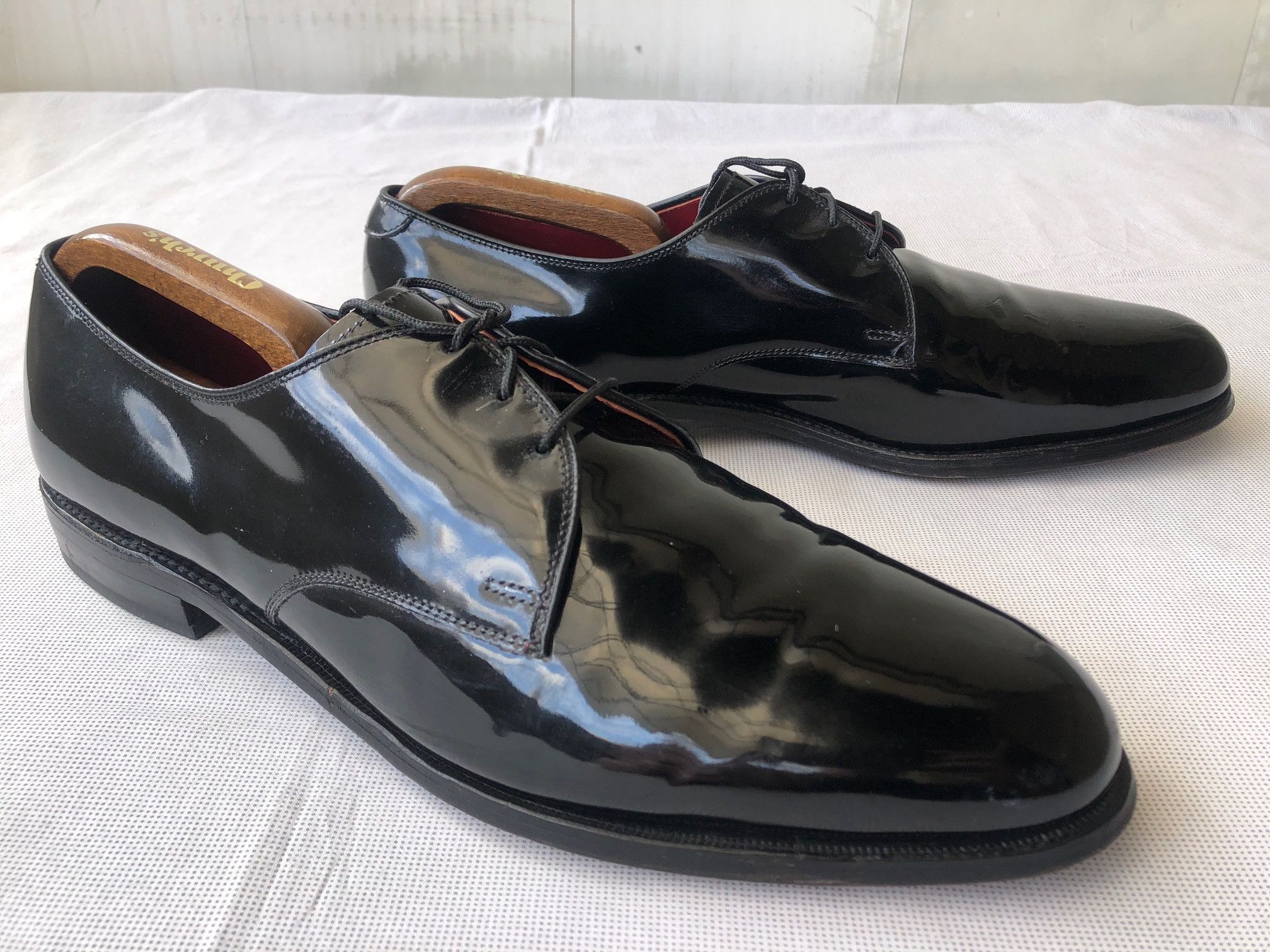 Sz 15 B Mens Allen Edmonds Spencer Black Patent Leather Tuxedo Formal Shoes Allen Edmonds \ main image 3