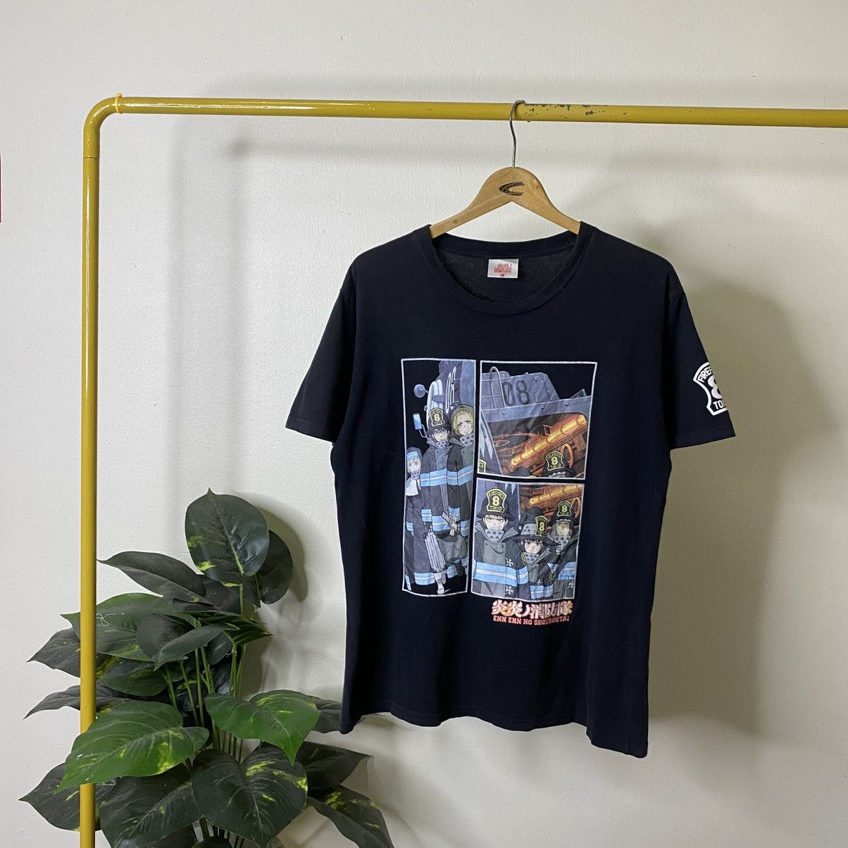 Vintage Y2K Enen no Shouboutai Fire Brigade of Flames Anime Manga T Size US M / EU 48-50 / 2 - 1 Thumbnail