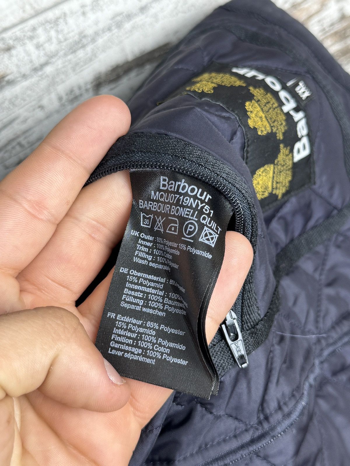 Barbour Mens Vintage Barbour Bonell quilt jacket quilted bombers Size US XXL / EU 58 / 5 - 12 Thumbnail