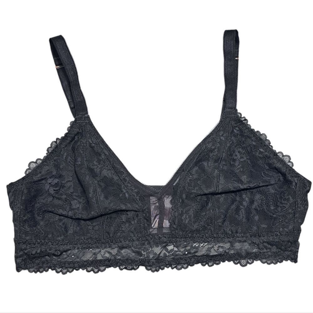 Other Savage X Fenty Floral Lace Bralette Racerback Pink/ Black Bra 1X NWT Size XXL / US 16-18 / IT 52-54 - 3 Thumbnail