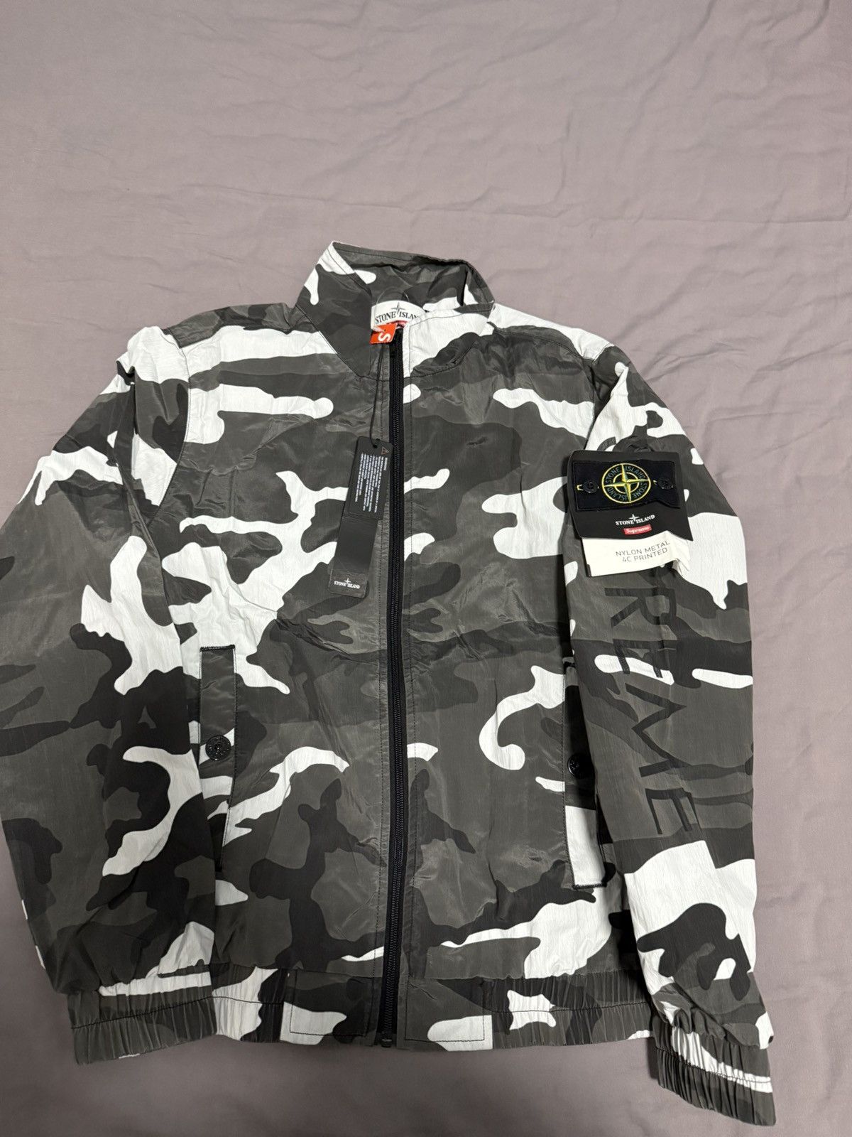 Stone Island × Supreme Supreme stone island fw16 snow camo nylon