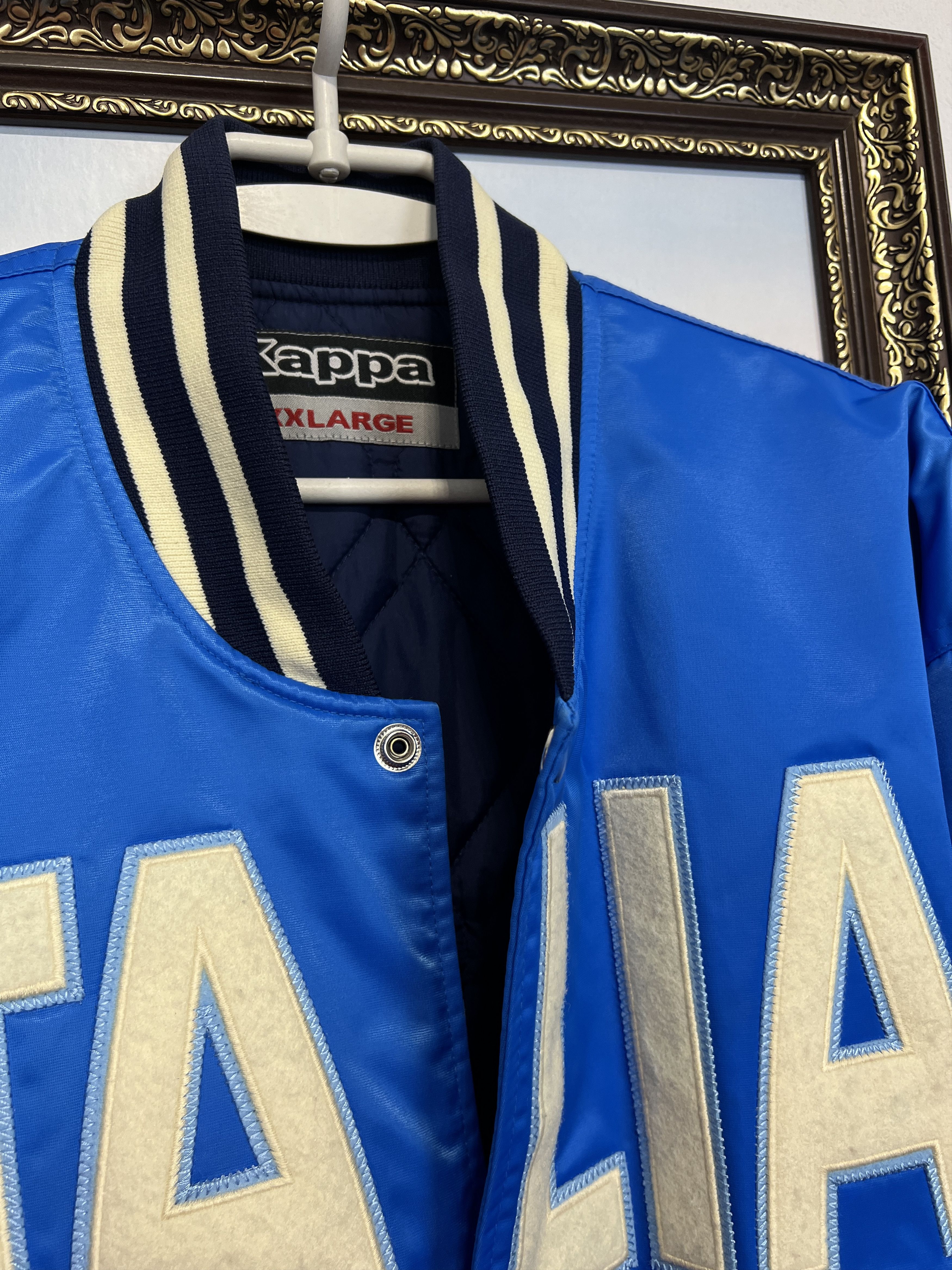 Kappa Vintage Italy Football Satin Jacket Soccer Bomber Track Top Size US XXL / EU 58 / 5 - 9 Thumbnail