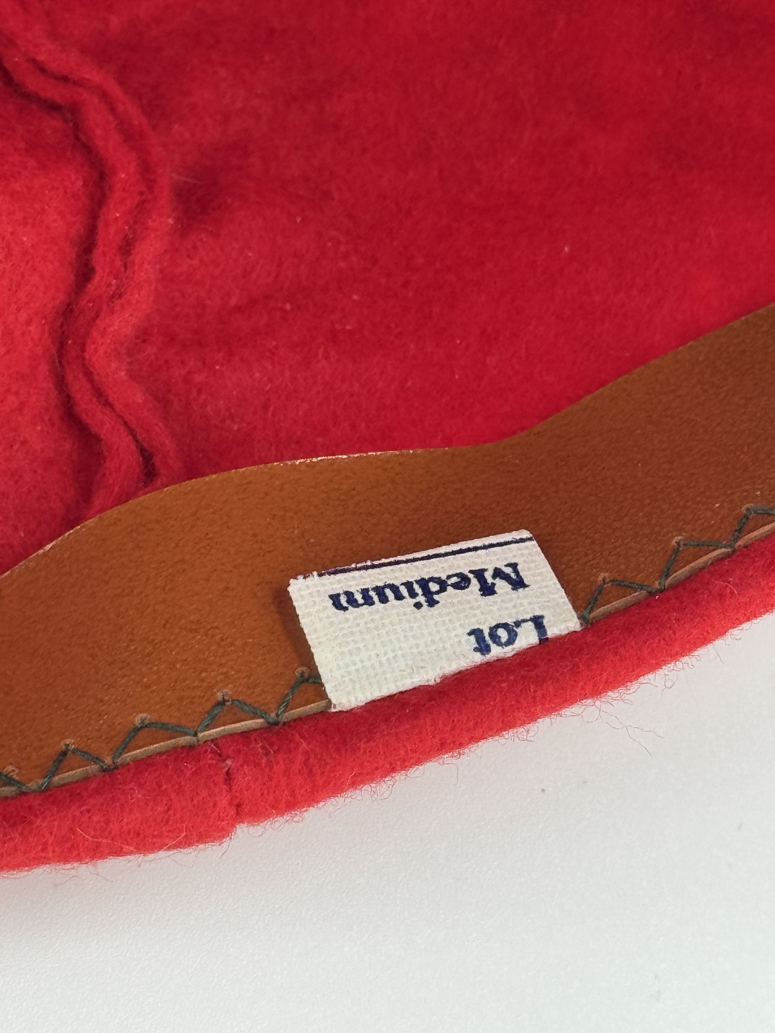 Vintage 1940s 1950s Denver University Red Wool Felt Hat 7 40s 50s Size ONE SIZE - 3 Thumbnail