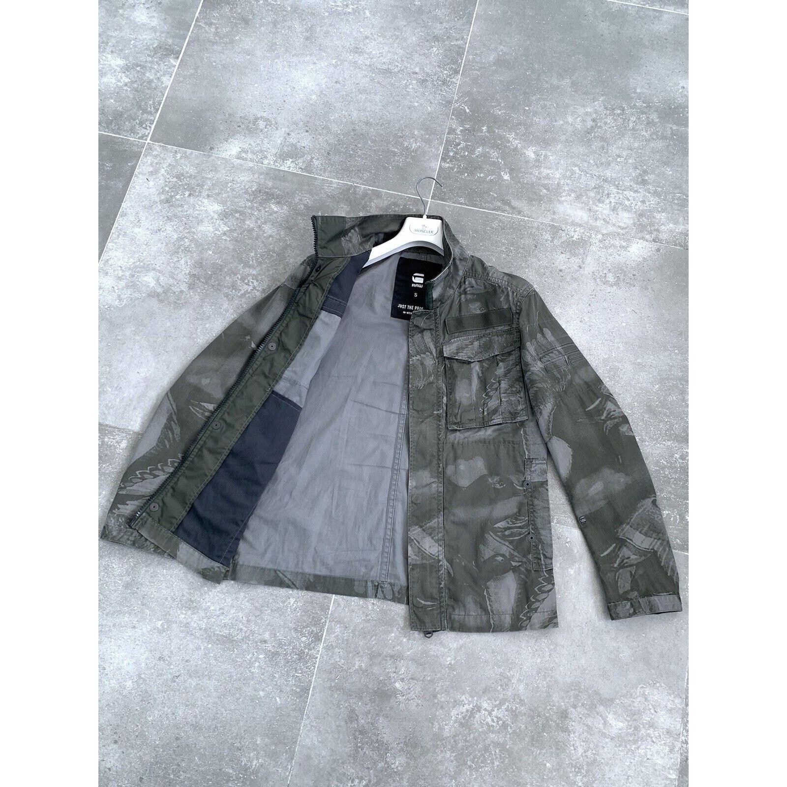 G-Star Men's G-STAR Raw Camo Overshirt Military Coat Jacket S EU 46 Size US S / EU 44-46 / 1 - 6 Thumbnail