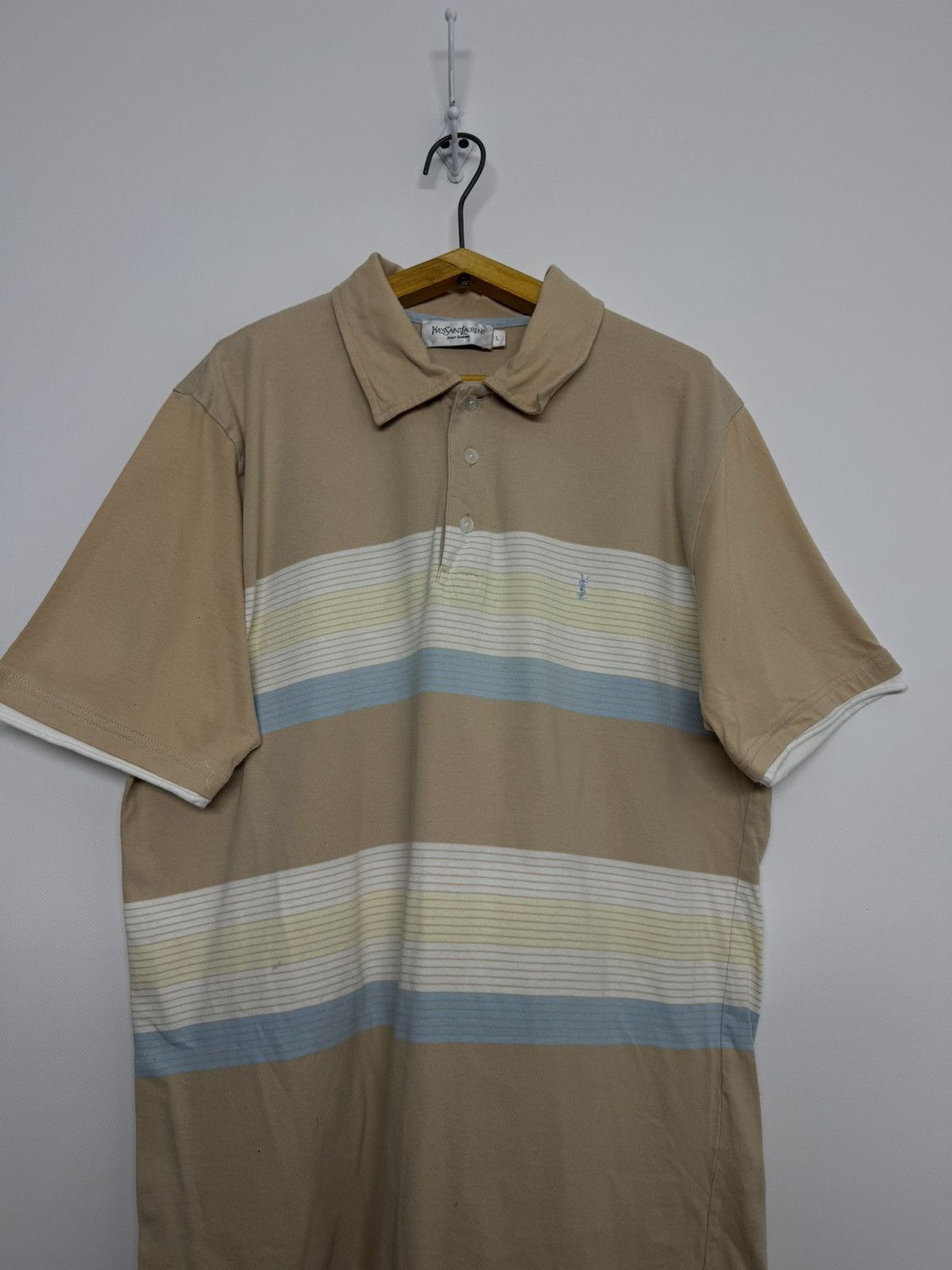 Yves Saint Laurent Rare Vintage Yves Saint Laurent Polo Shirt YSL Tee Size US L / EU 52-54 / 3 - 2 Thumbnail