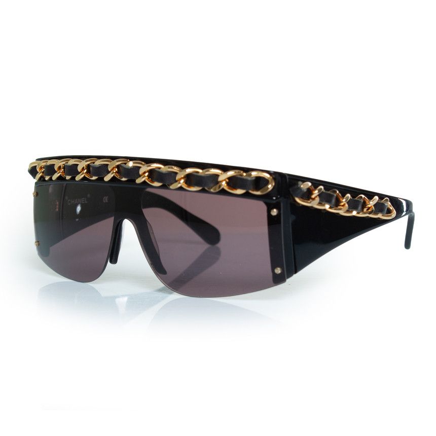 Chanel Chanel, vintage black chain sunglasses Size ONE SIZE - 2 Thumbnail