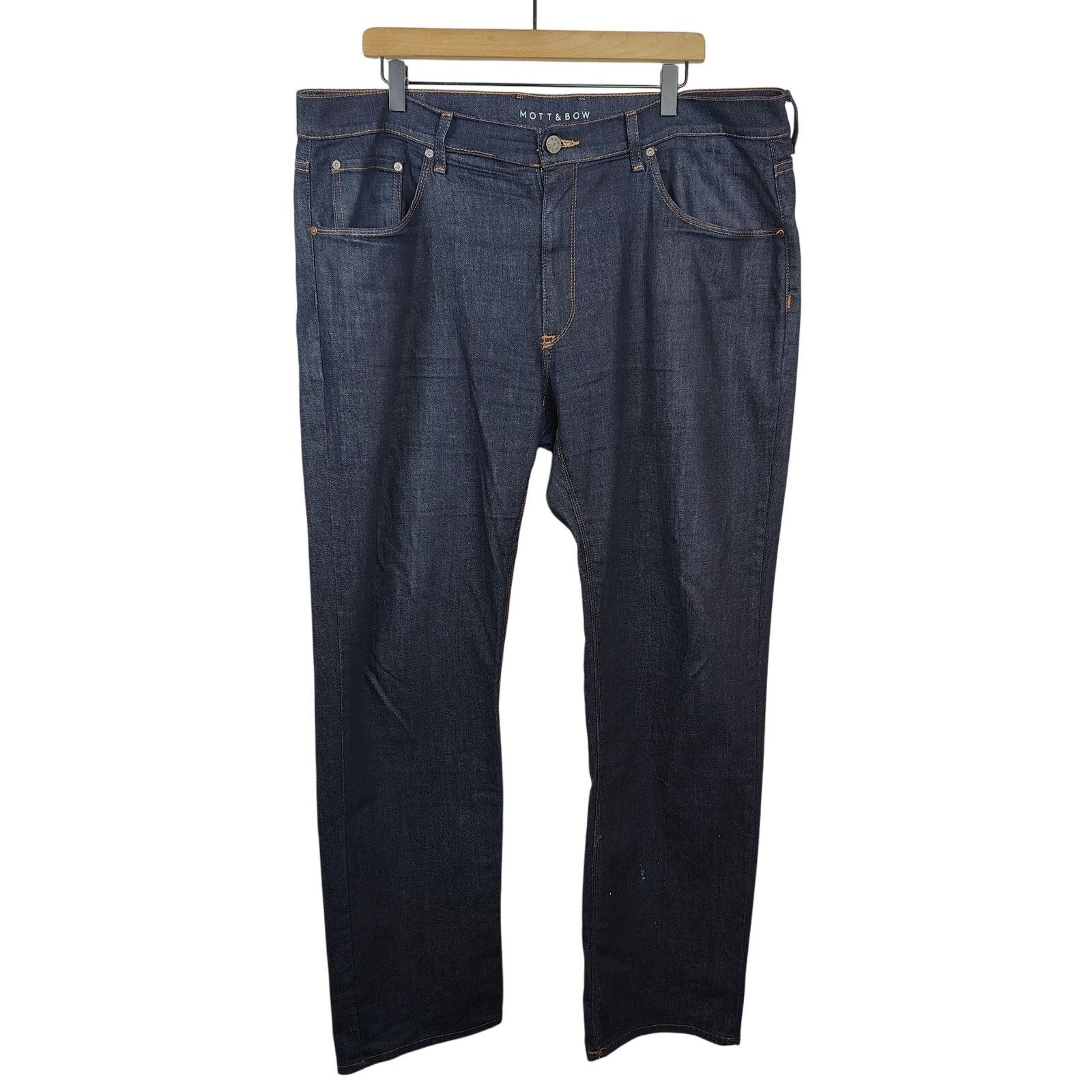 Mott & Bow Mott & Bow Slim Jeans Mens 40x32 Dark Wash Stretch Zip Fly Size US 40 / EU 56 - 1 Thumbnail