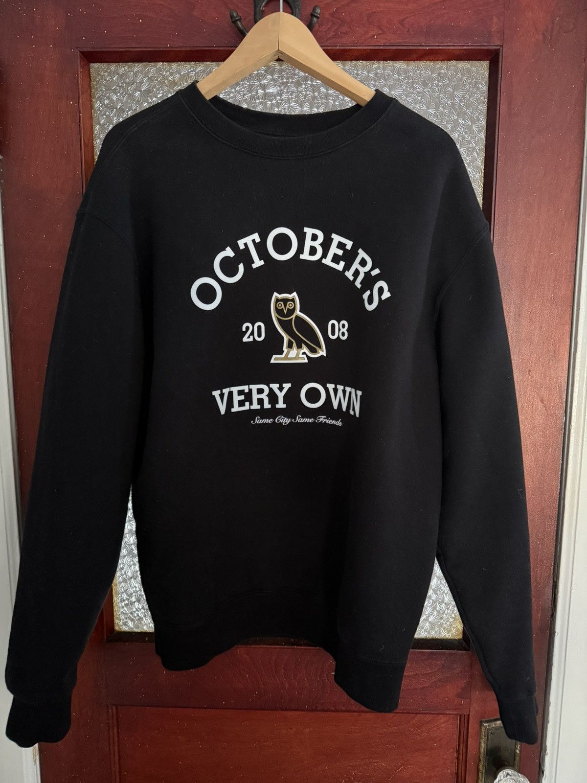 【October's Very Own】クルーネック OVO COLLEGIATE CREWNECK Collegiate Kids Crewneck - Forest Green | October's Very Own