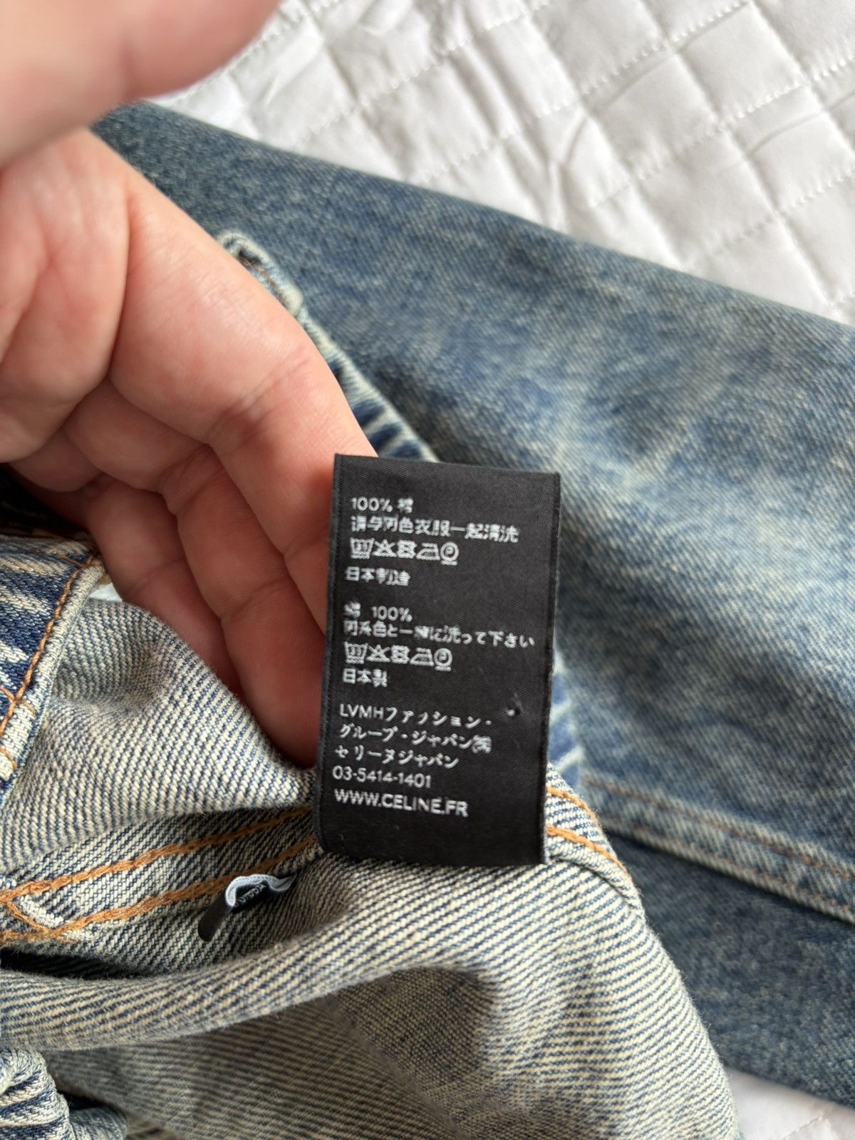 Celine × Hedi Slimane Celine SS20 Blue Denim Jacket Size US M / EU 48-50 / 2 - 12 Thumbnail