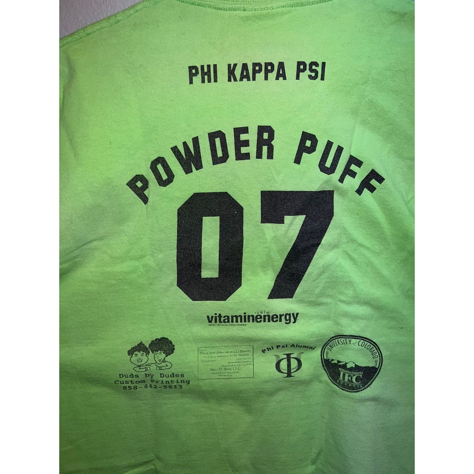Gildan Vintage Powder Puff Shirt College Phi Kappa Psi Football Tee Size US M / EU 48-50 / 2 - 6 Thumbnail