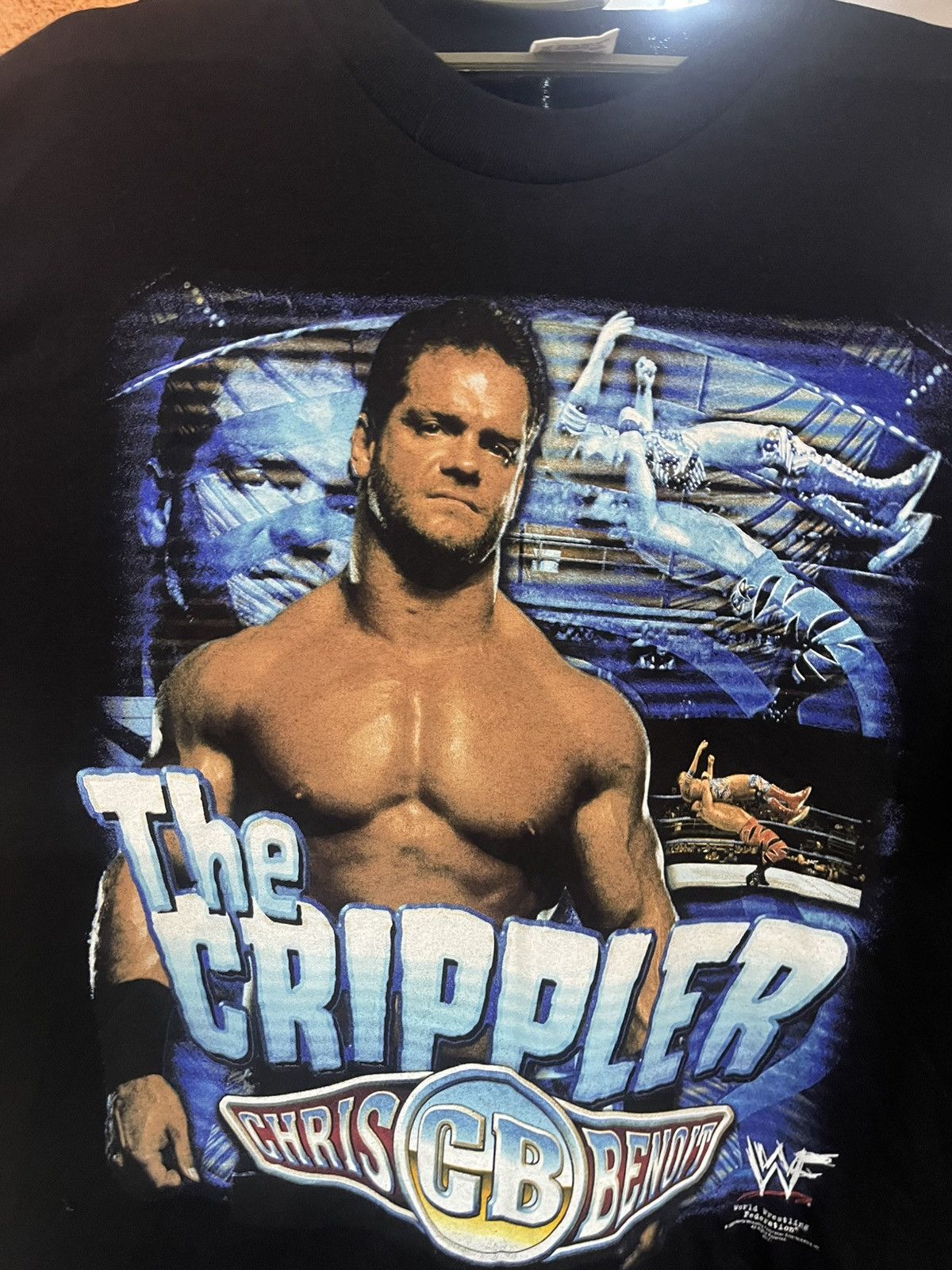 WWE Vintage Chris Benoit The Crippler Tee Size US L / EU 52-54 / 3 - 3 Thumbnail