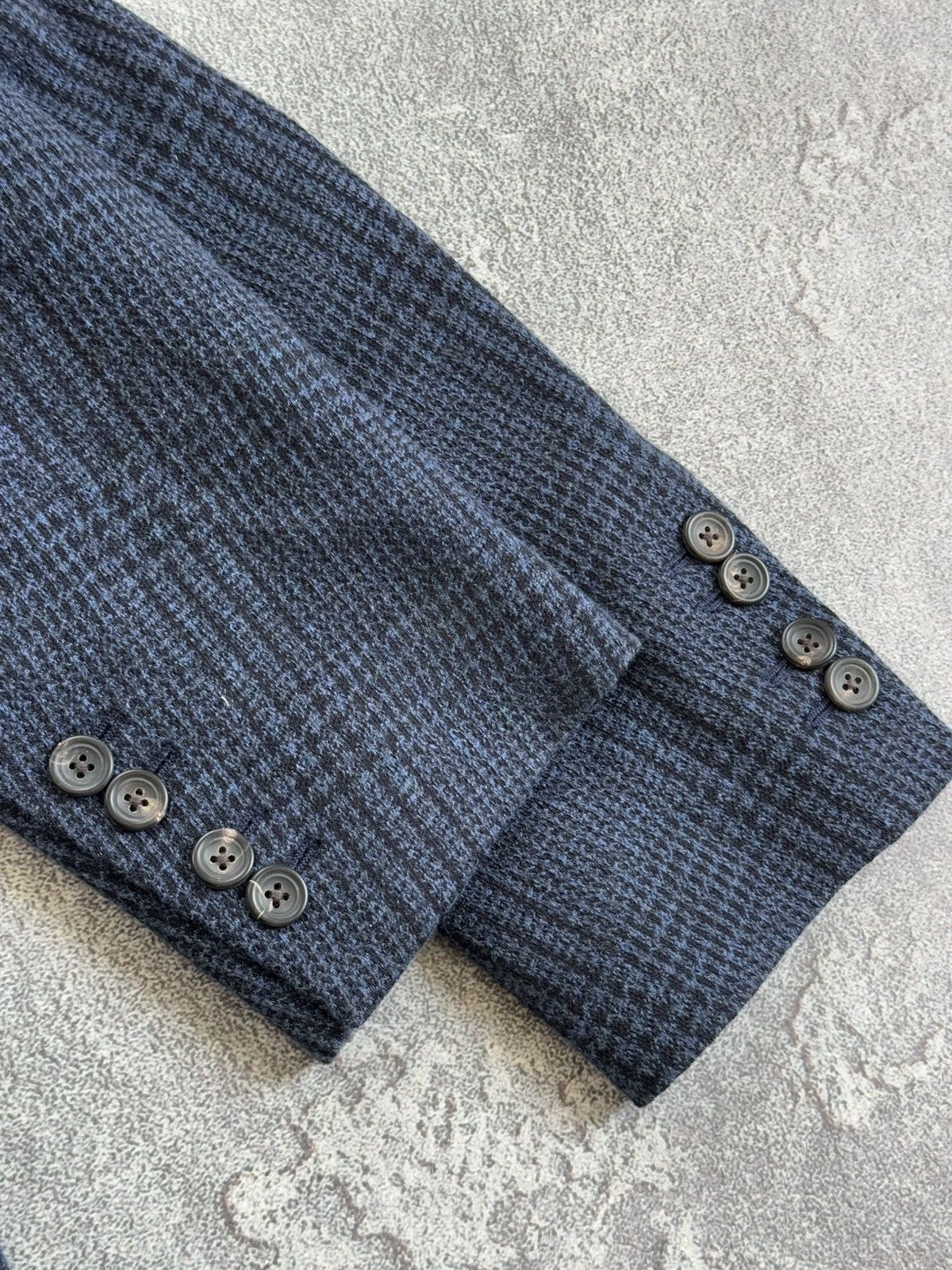 Designer × Hackett Hackett 38R MYF checkered knitwear blazer jacket button Size 38R - 15 Thumbnail