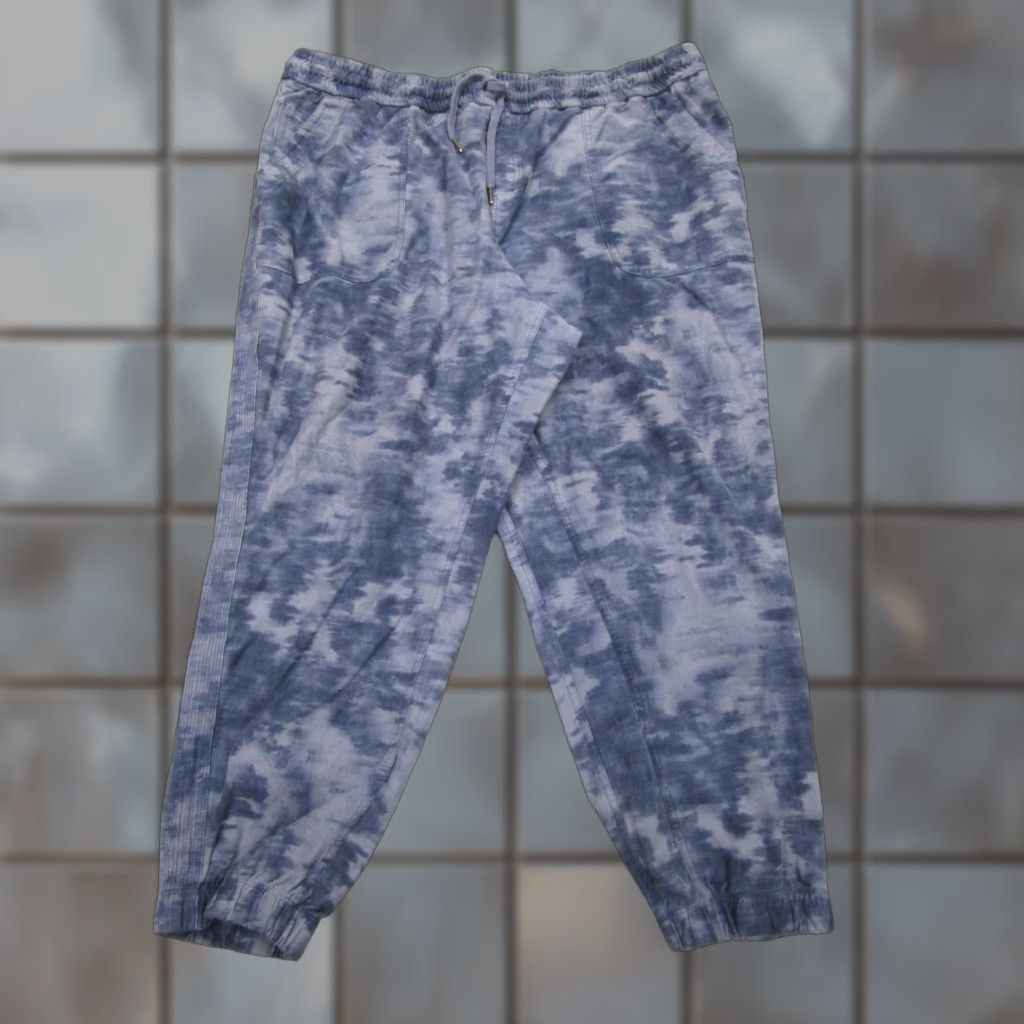Athleta Athleta Pants Womens 24 Blue Tie Dye Farallon Printed Joggers Sweatpants Size 42" / US 20 - 1 Thumbnail