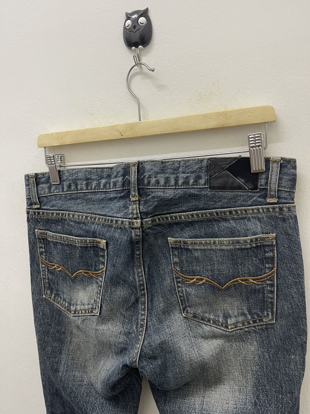 GOSTAR DE FUGA Rare Vintage FUGA Flare Wide Leg Distressed Jeans Size US 31 - 16 Thumbnail