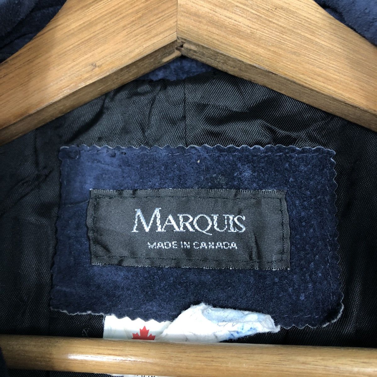 Designer × Japanese Brand 📌Vintage Long Jacket Marquis Made in Canada Genuine Leather Size US M / EU 48-50 / 2 - 18 Thumbnail