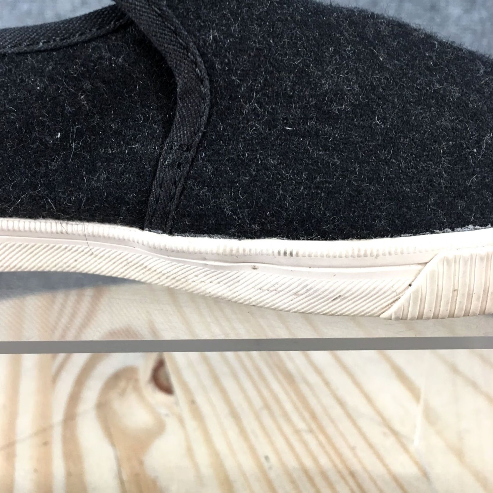 Toms TOMS Shoes Womens 7 Clemente Slip-On Sneakers Black Wool Low Top Comfort Casual Walking 10014132 Size M / US 6-8 / IT 42-44 - 4 Thumbnail