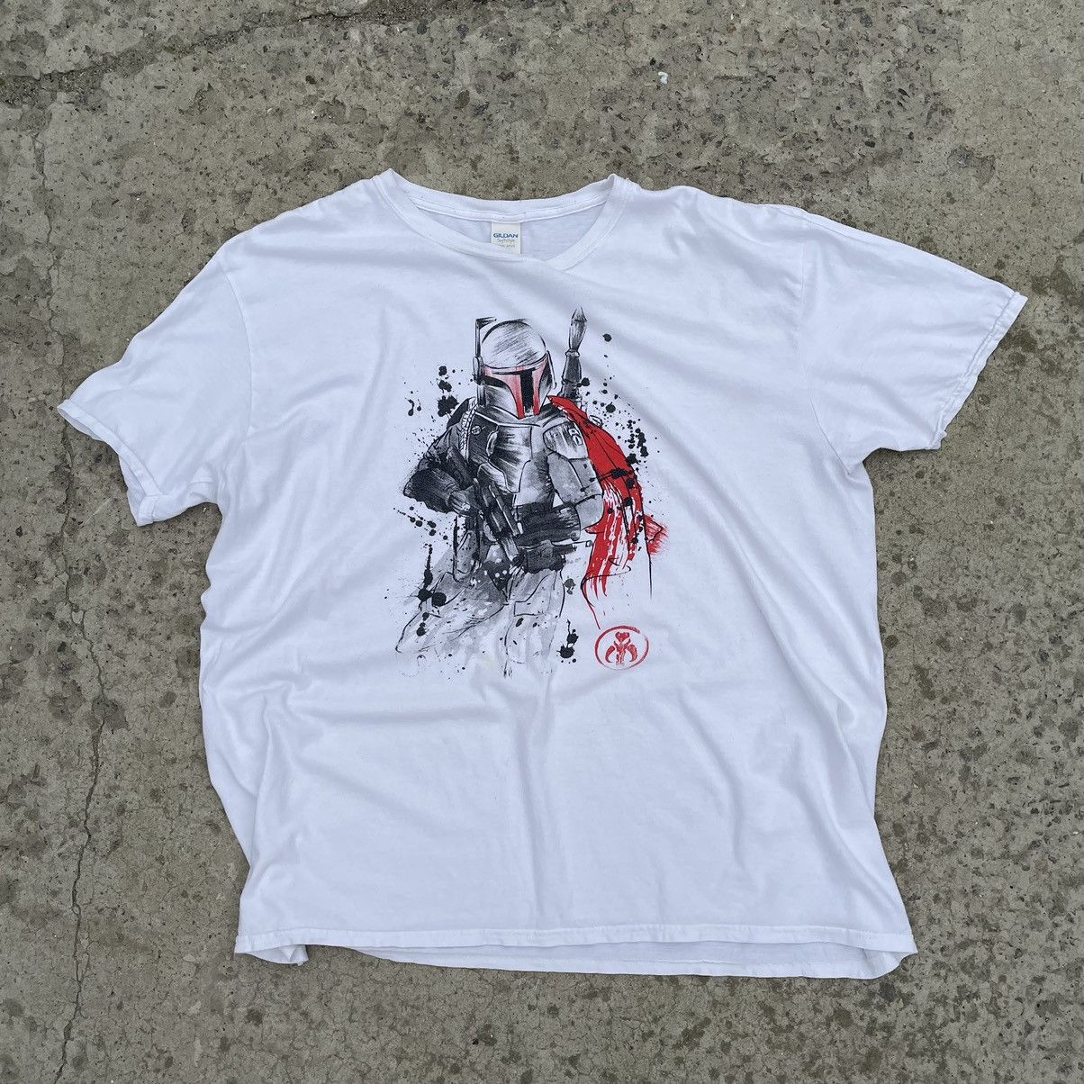 Star Wars × Vintage Vintage Star Wars T-shirts Boba Fett Logo Y2K 90s USA Size US XXL / EU 58 / 5 - 1 Thumbnail