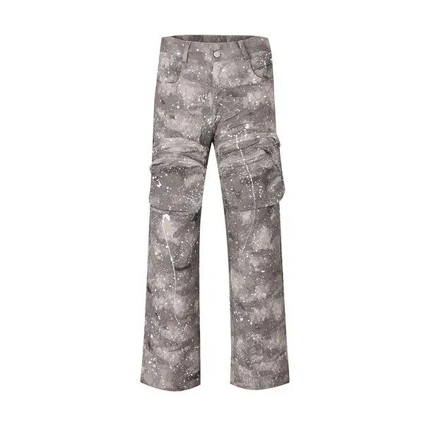 VIBE Men's camouflage cargo pants with large pockets Size US 34 / EU 50 - 5 Thumbnail