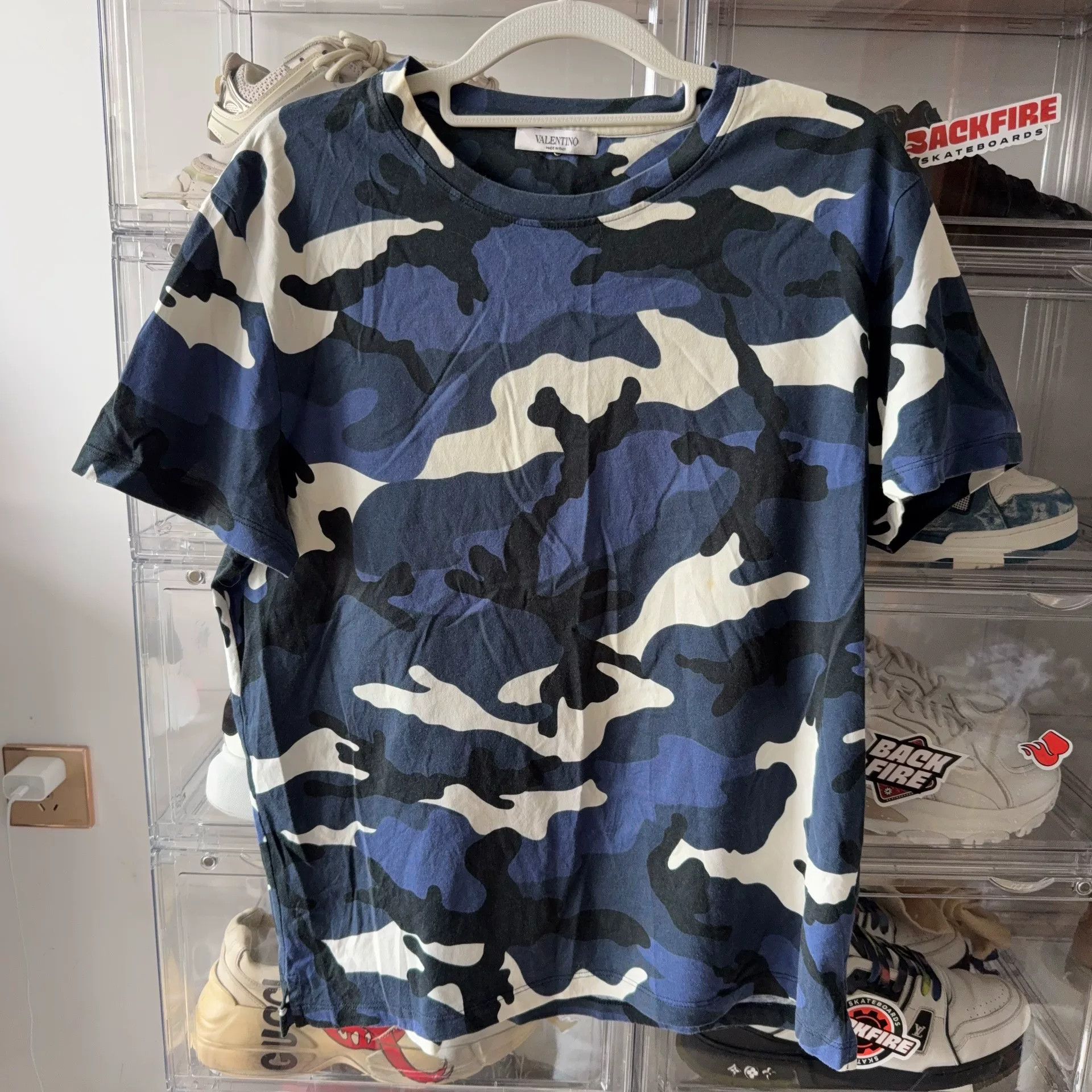 Valentino Valentino Camo T-Shirt S Men Size US S / EU 44-46 / 1 - 1 Thumbnail