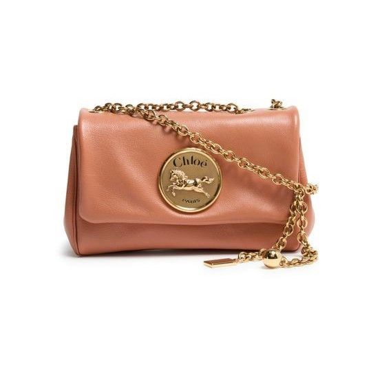 Chloe Chloe Small Heritage Wooden Orange Grained Leather Shoulder Size ONE SIZE - 1 Thumbnail
