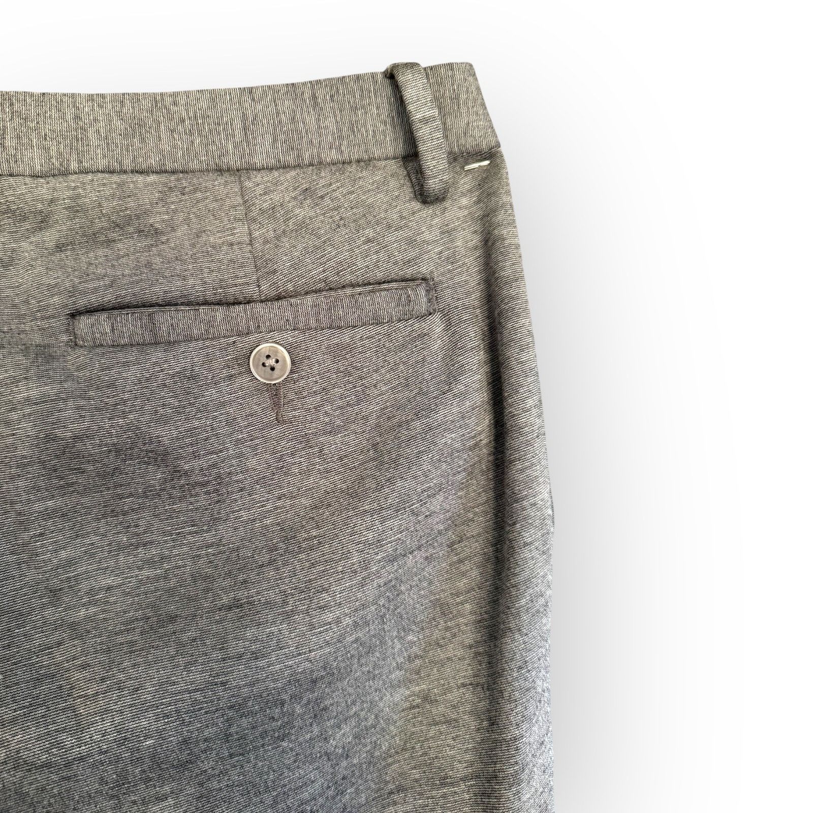 Michael Kors Michael Kors Men’s Slim Gray Ponte Dress Pants | Sz 34 Size US 34 / EU 50 - 4 Thumbnail