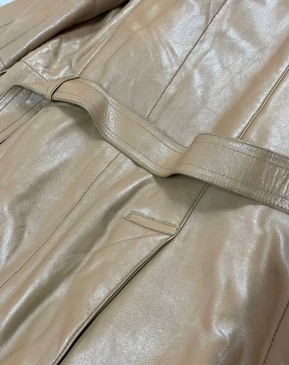 Gucci Runway Open 2001 Vintage GUCCI Leather Trench Coat Jacket Size US M / EU 48-50 / 2 - 15 Thumbnail