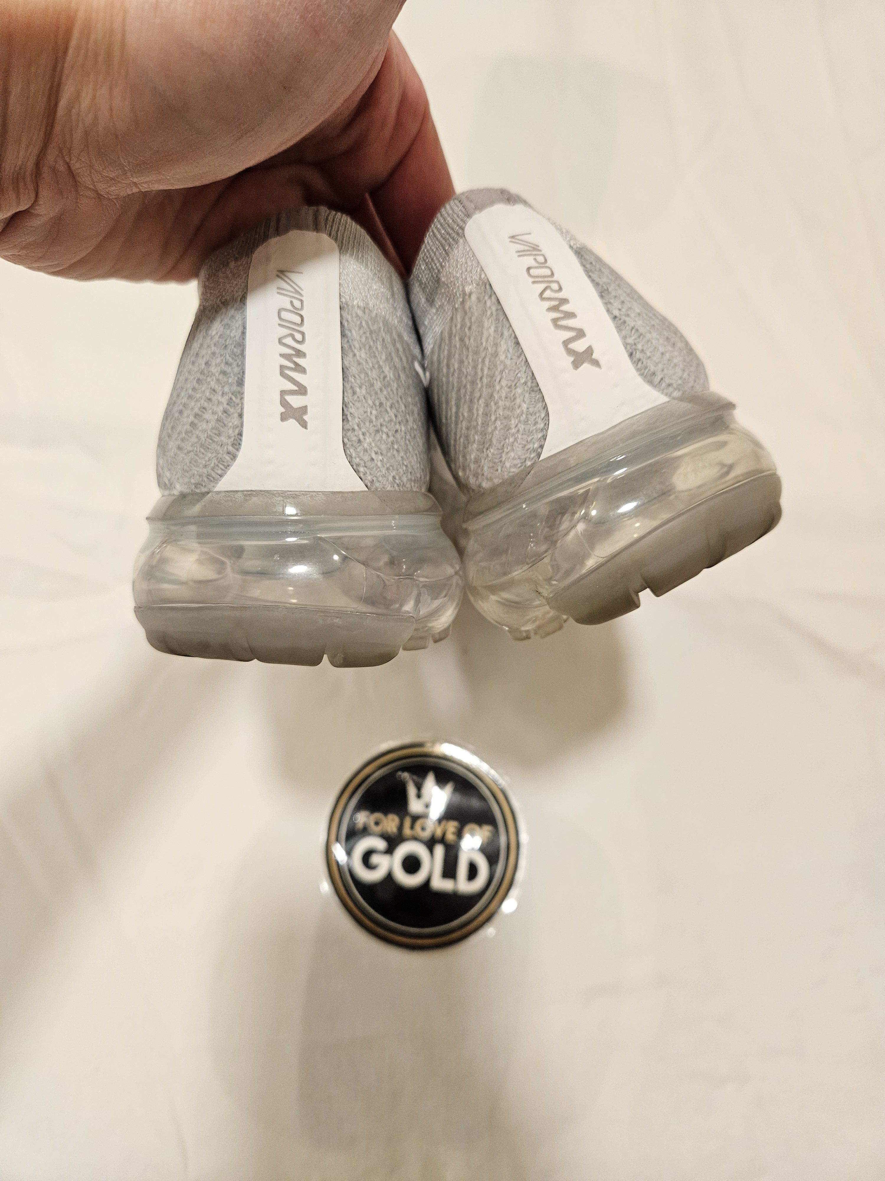 Nike 2017 Nike Air VaporMax Pure Platinum shoes Size US 5 / IT 35 - 7 Thumbnail