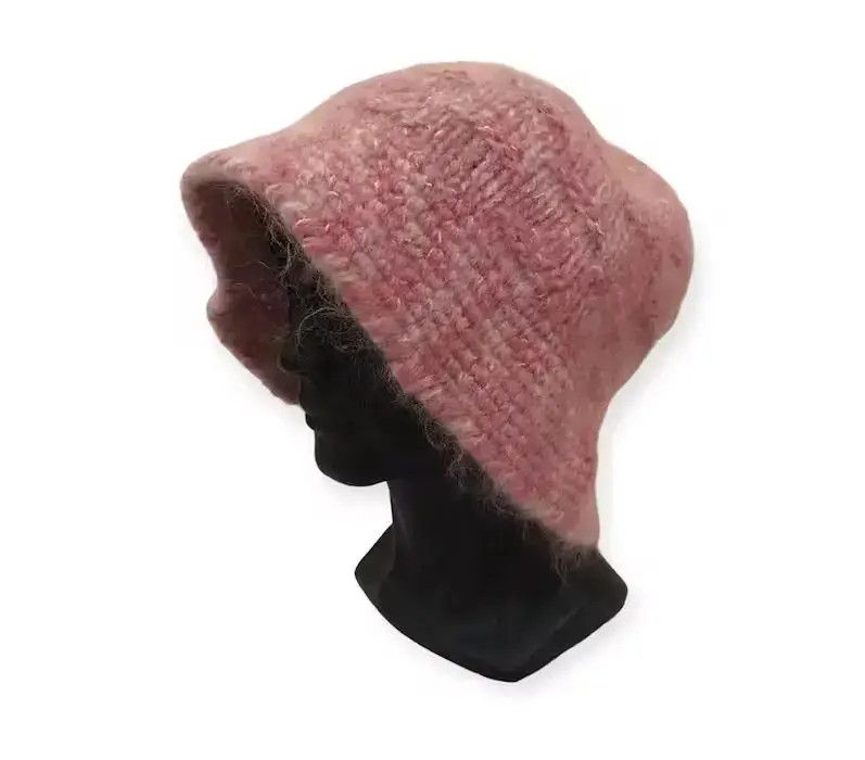 Japanese Brand Rare Design Knit Bucket Hat Size ONE SIZE - 1 Thumbnail