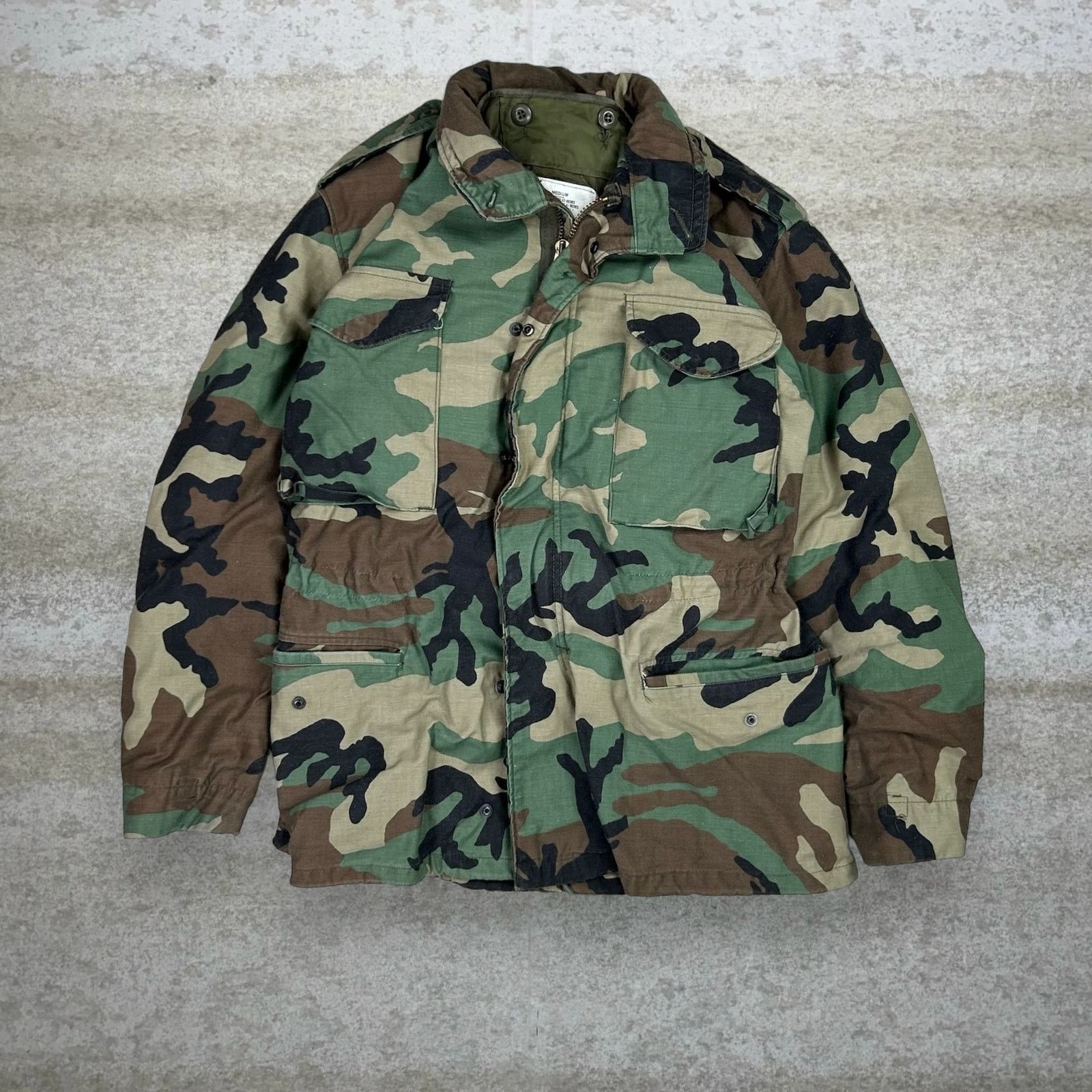 Vintage Crazy Vintage 90s Military Camo Jacket Heavy Duty Quilted | Grailed