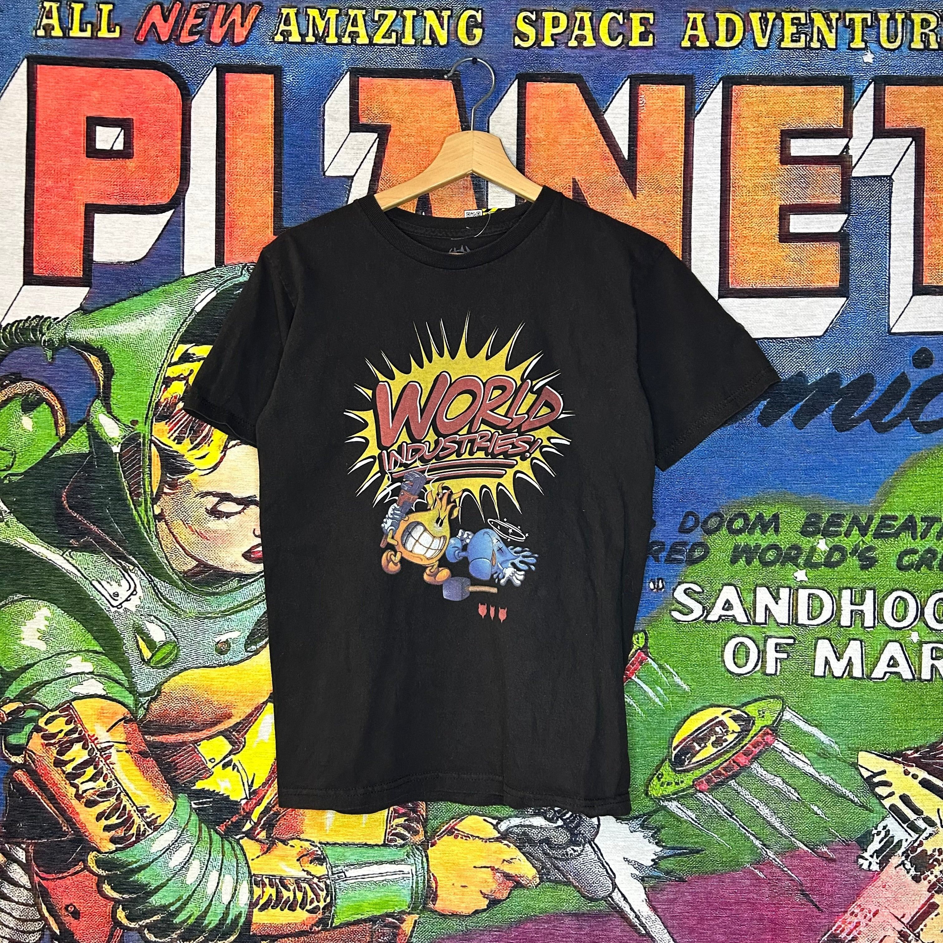 Vintage × World Industries World Industries Comic Tee Size Small Size US S / EU 44-46 / 1 - 1 Thumbnail