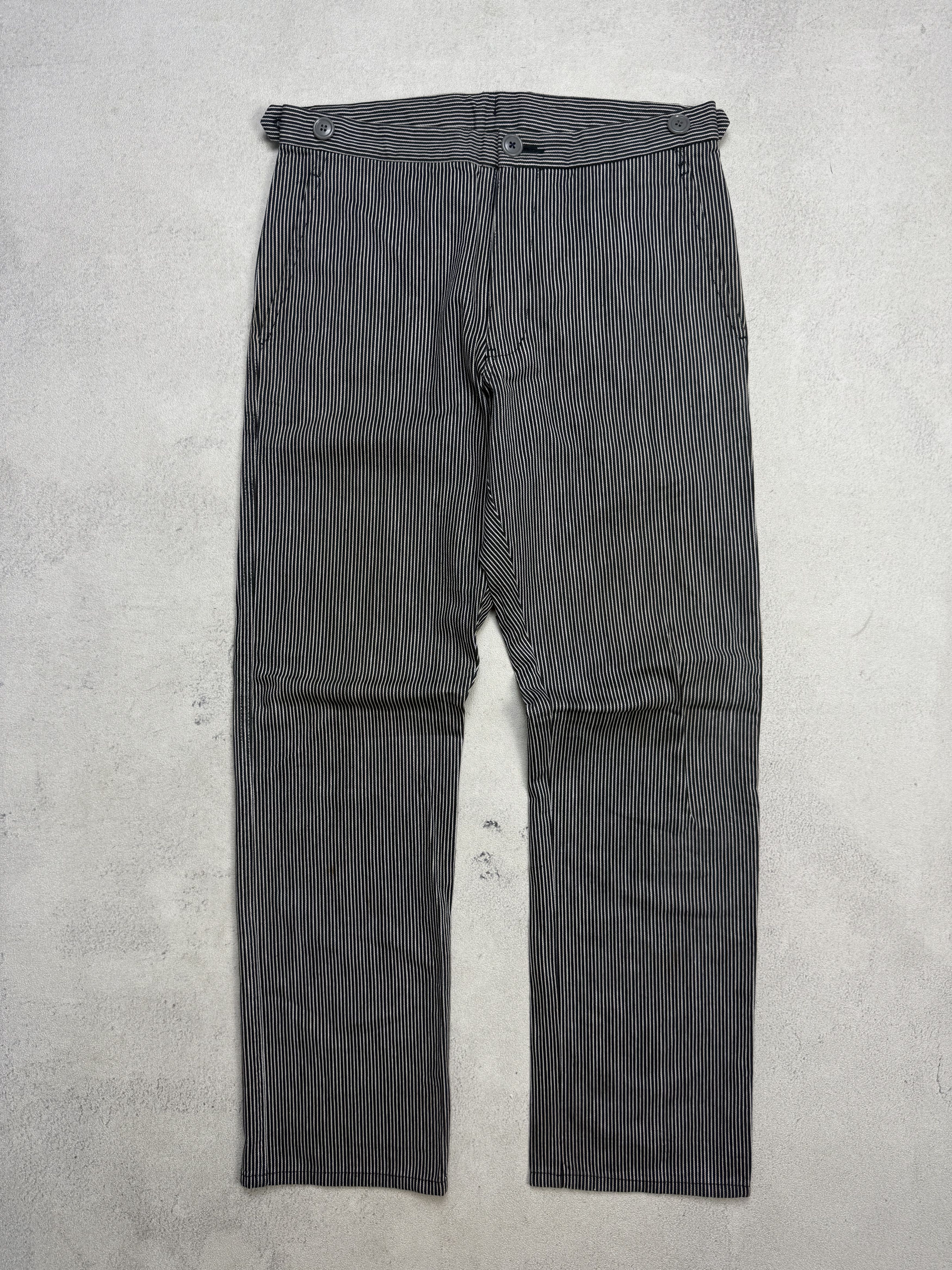 Comme des Garcons 2001 Comme Des Garcons Homme Plus Stripe Pants Size US 30 / EU 46 - 2 Thumbnail