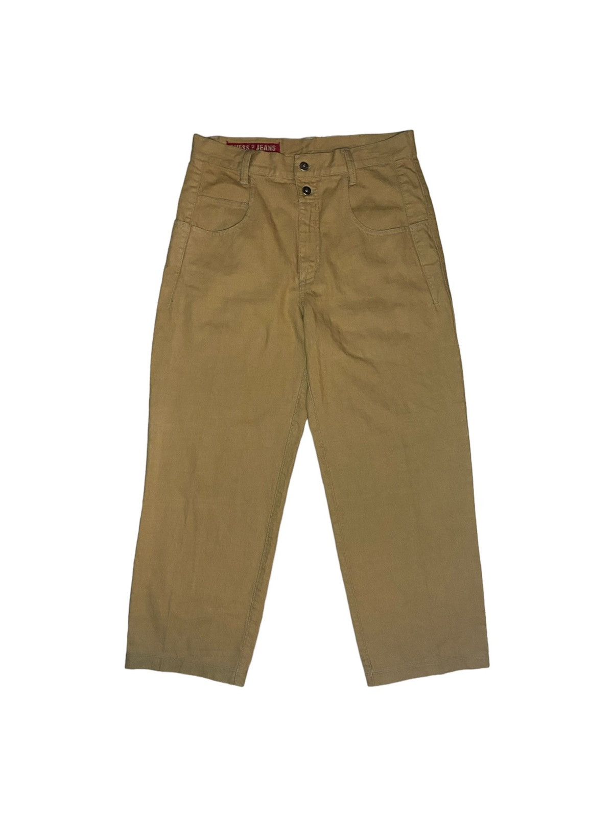 Guess Jeans Wide Leg Baggy Denim Camel Tan