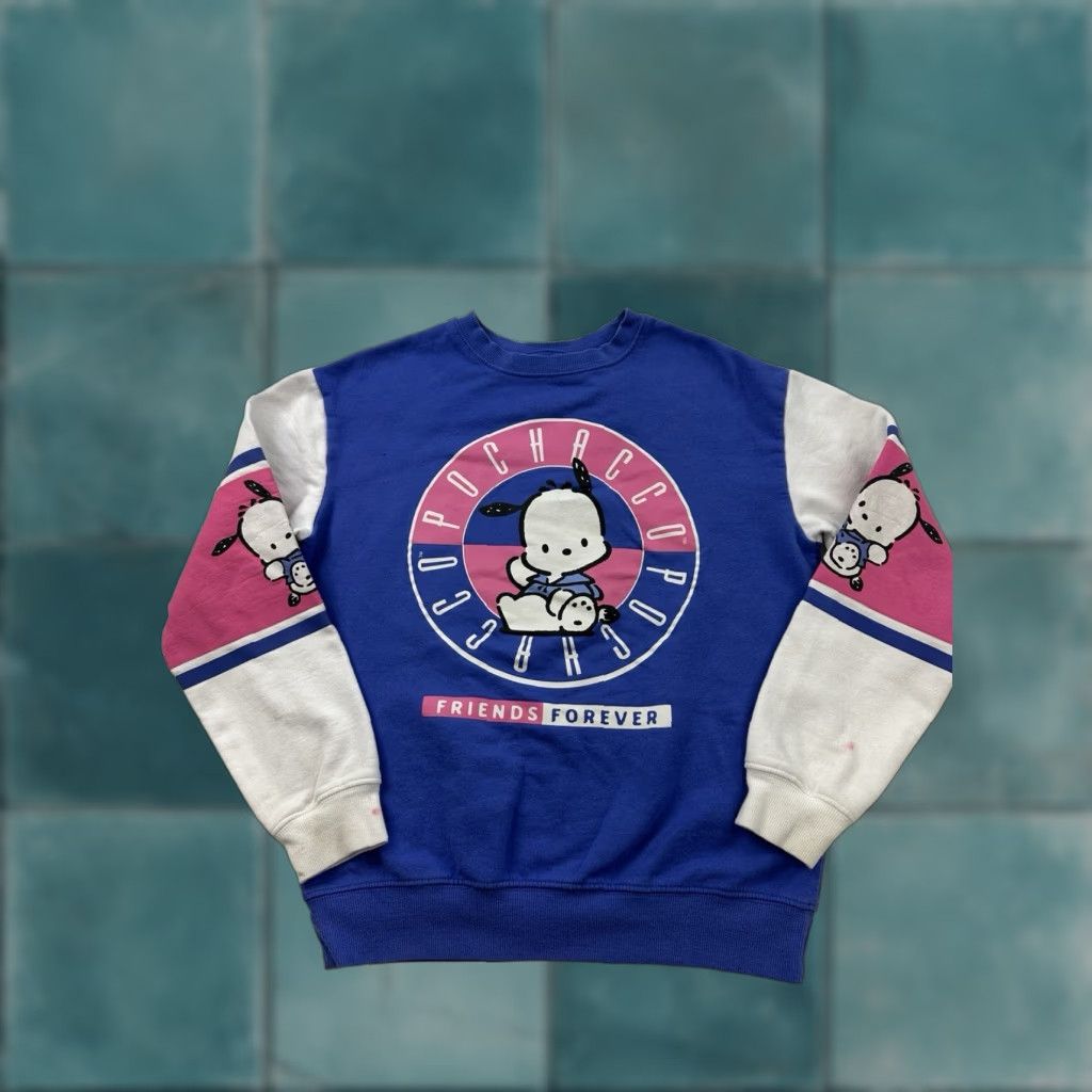 Vintage Sanrio Sweatshirt Pochacco Womens XS Blue Hello Kitty Friends Forever Ladies Size L / US 10 / IT 46 - 1 Thumbnail