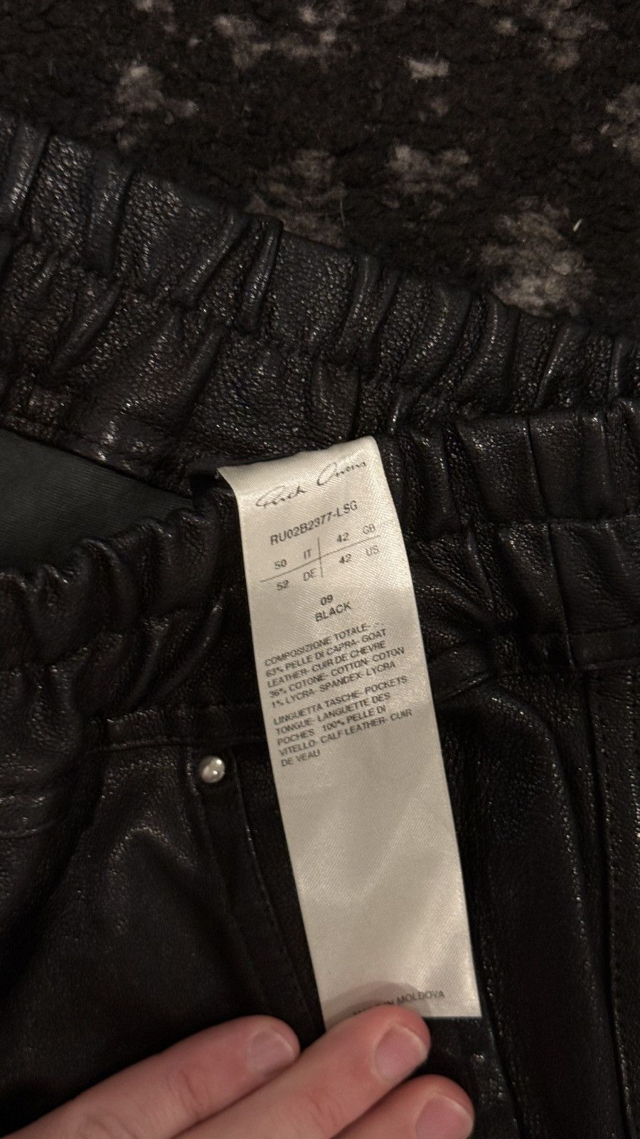 Rick Owens BAUHAUS LEATHER PANTS Size US 32 / EU 48 - 7 Thumbnail