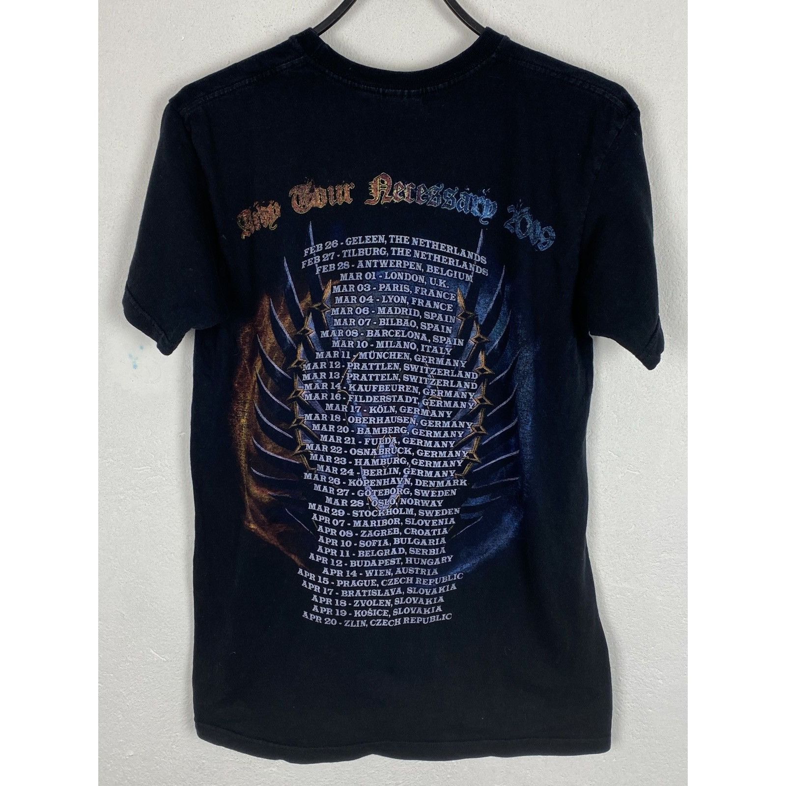 Band Tees 00s Vintage Hammerfall 2009 Tour T-Shirt In Black Size US S / EU 44-46 / 1 - 6 Thumbnail