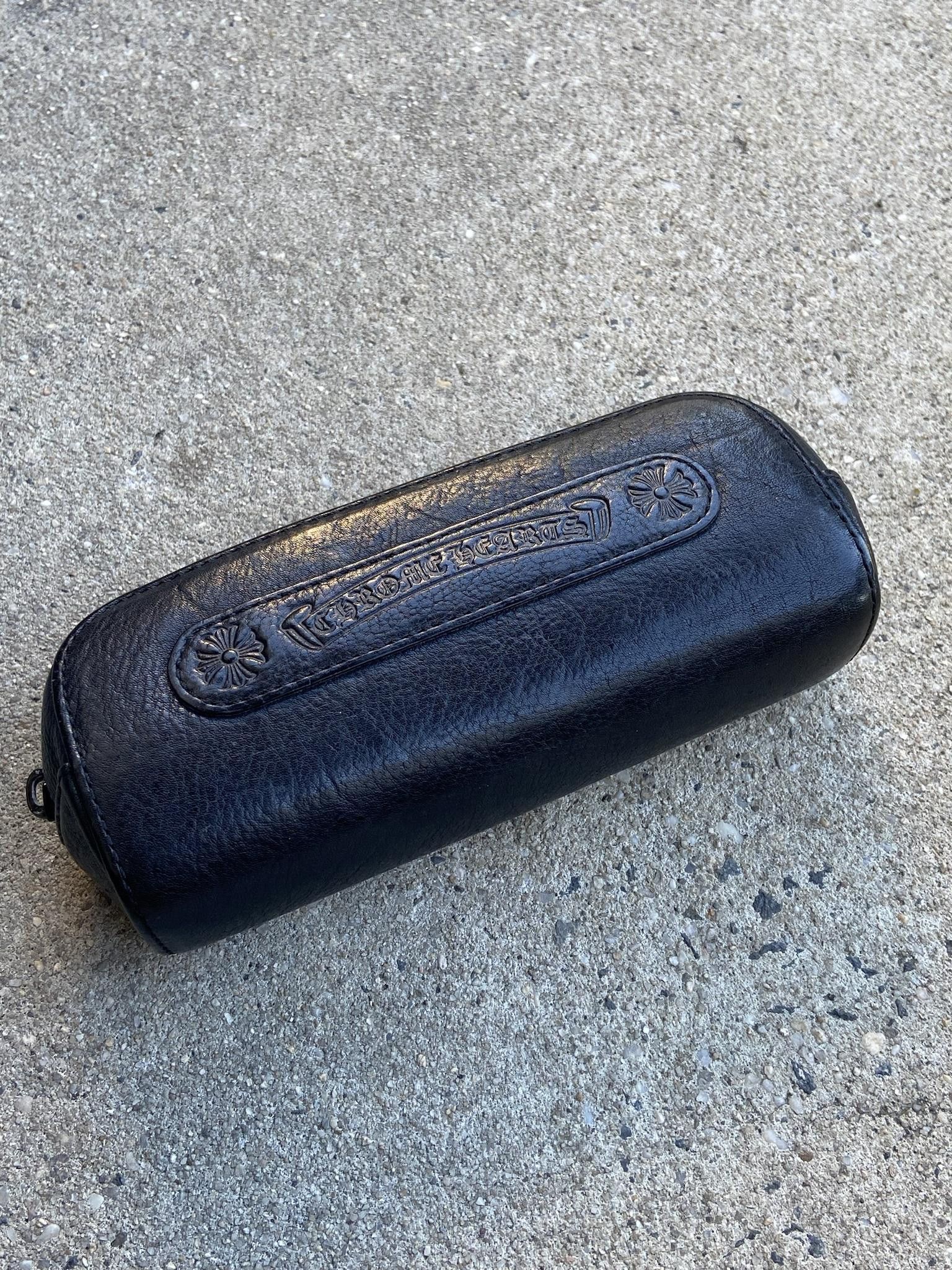 image of Chrome Hearts Glasses Case in Black, Men's